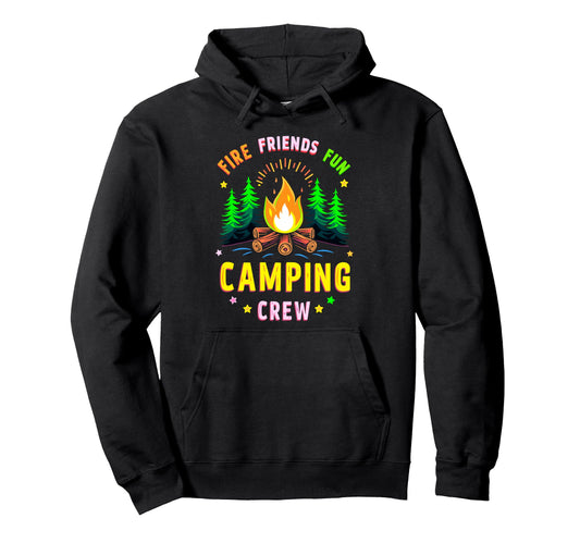 Camping Crew Group Matching Funny Hiking Hoodie - Graphic Print Men Women - T-Shirt, Sweatshirt, Hoodie