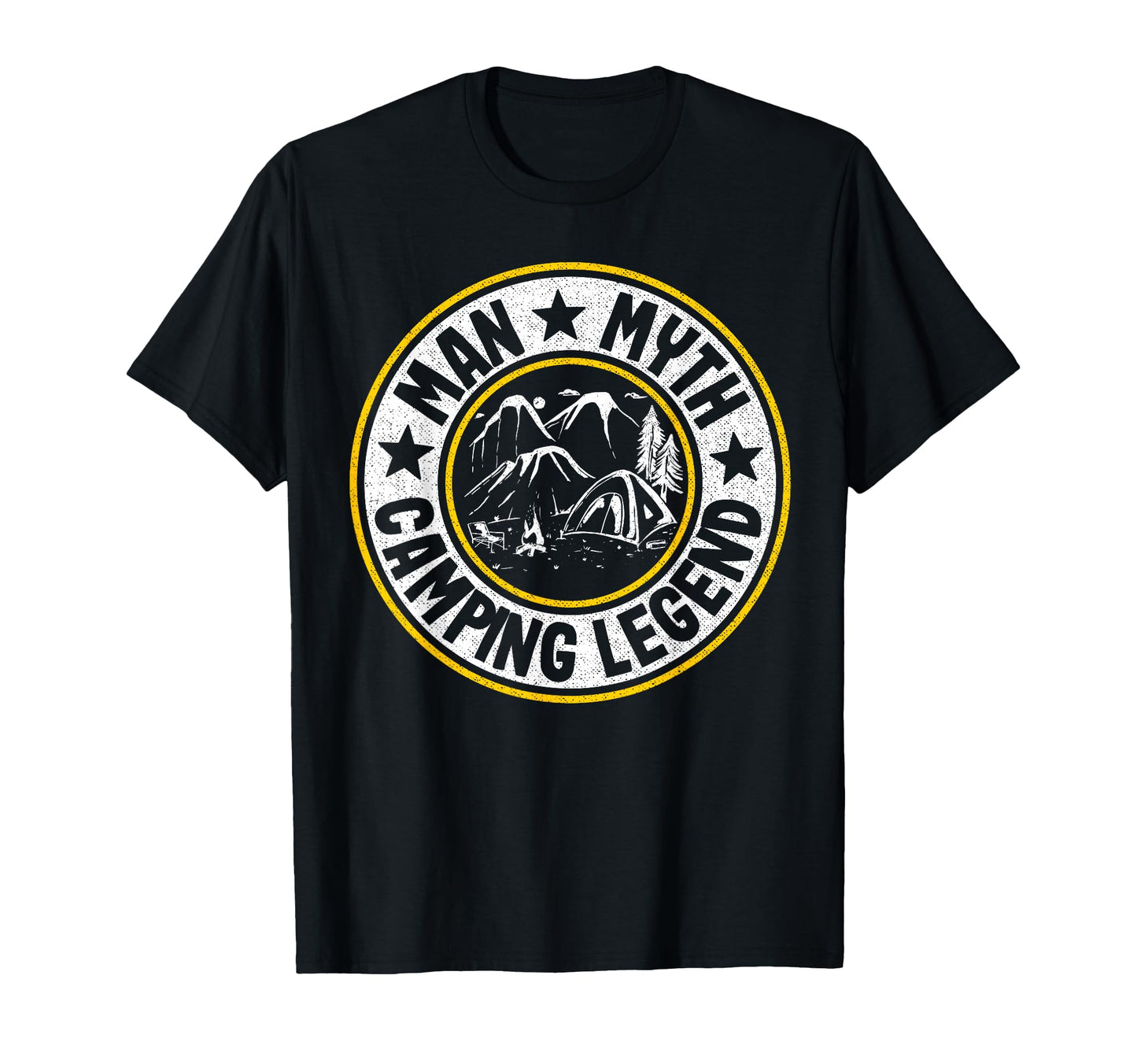 Myth Camping Legend Rv Camper Dad Outdoor T-Shirt - Novelty Apparel Unisex - T-Shirt, Sweatshirt, Hoodie
