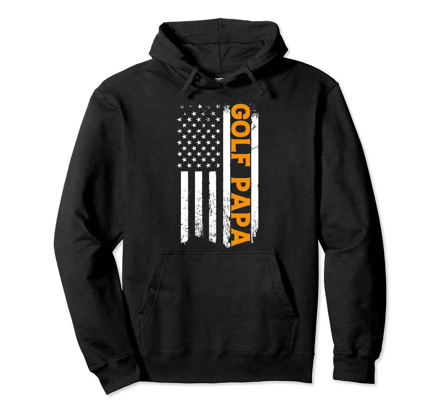 Golf Papa Sports Dad Player Coach Usa Flag Hoodie - Graphic Print Unisex - T-Shirt, Sweatshirt, Hoodie