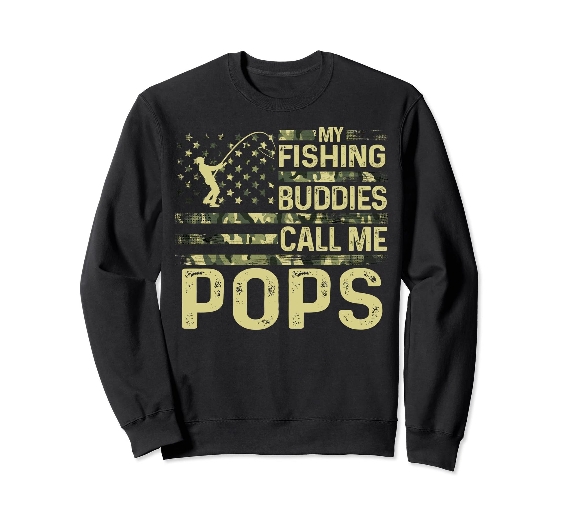 Usa Patriotic Dad My Fishing Sweatshirt - Streetwear Style for Adults - T-Shirt, Sweatshirt, Hoodie