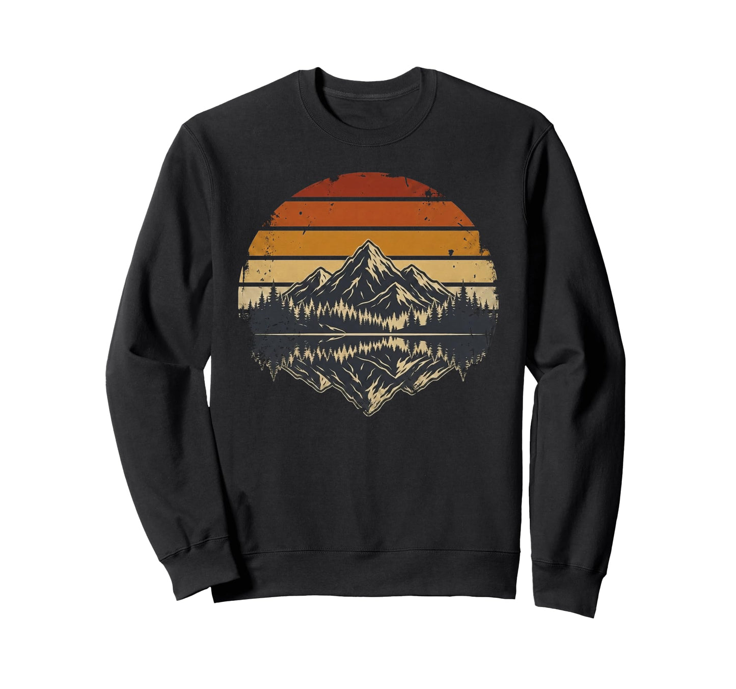 Mountain Forest Reflection Outdoor Sweatshirt - Streetwear Style Men Women - T-Shirt, Sweatshirt, Hoodie