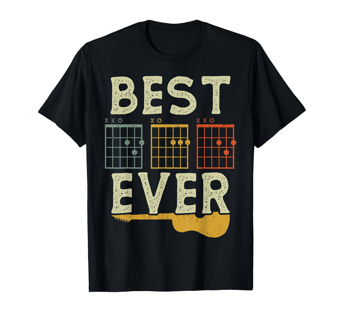 Guitarist Fathers Day Best Father T-Shirt - Aesthetic Graphic for Adults - T-Shirt, Sweatshirt, Hoodie