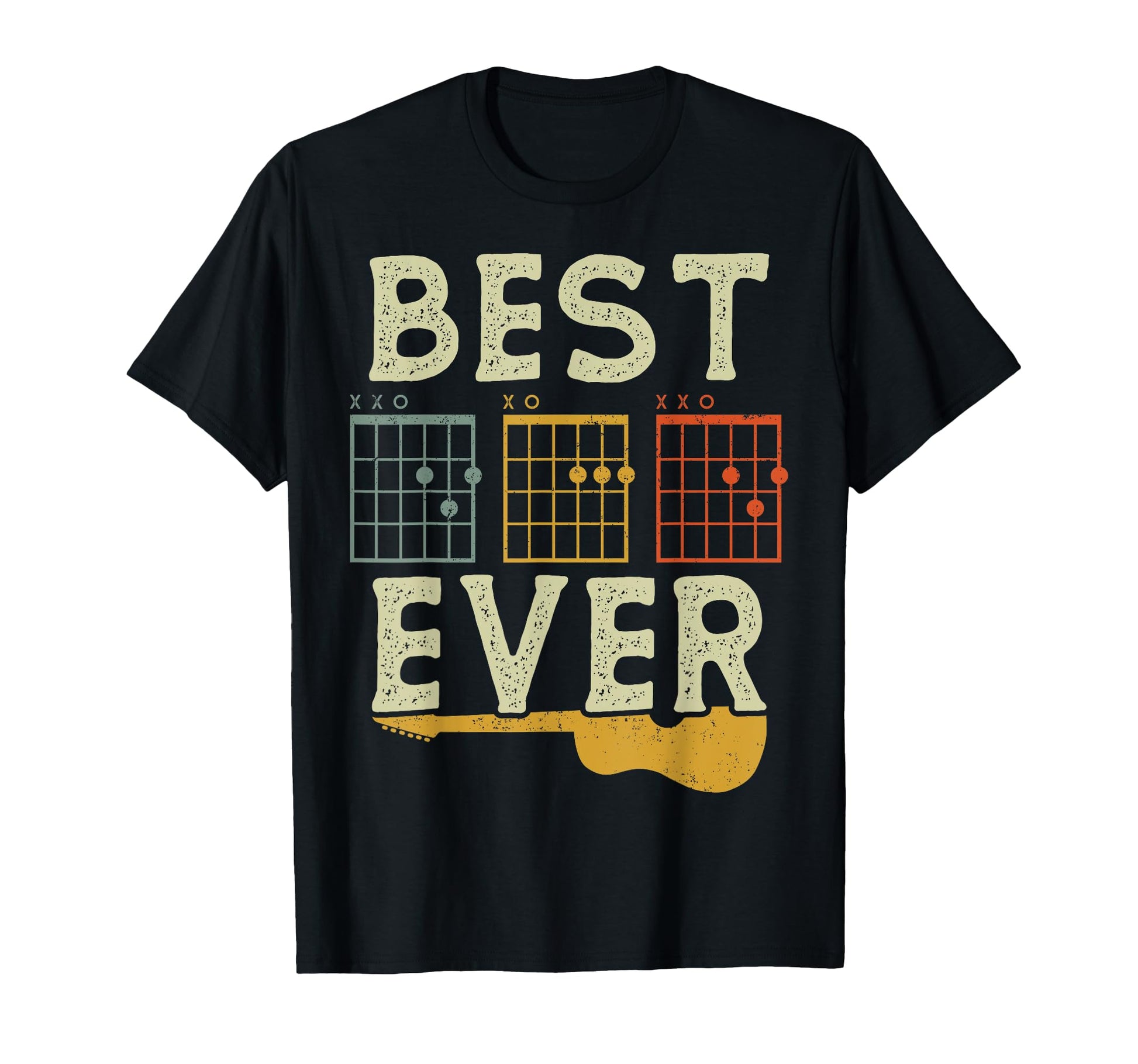 Guitarist Fathers Day Best Father T-Shirt - Aesthetic Graphic for Adults - T-Shirt, Sweatshirt, Hoodie