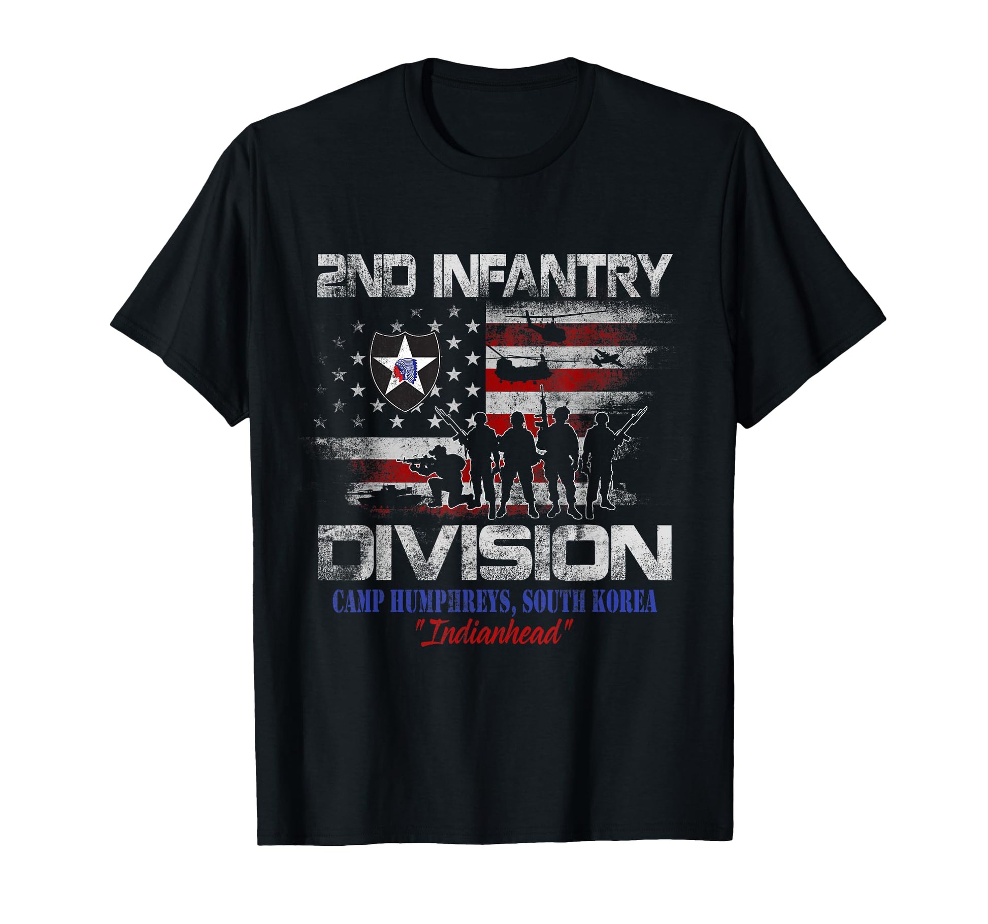 2Nd Infantry Division Veteran T-Shirt - Aesthetic Graphic for Adults - T-Shirt, Sweatshirt, Hoodie