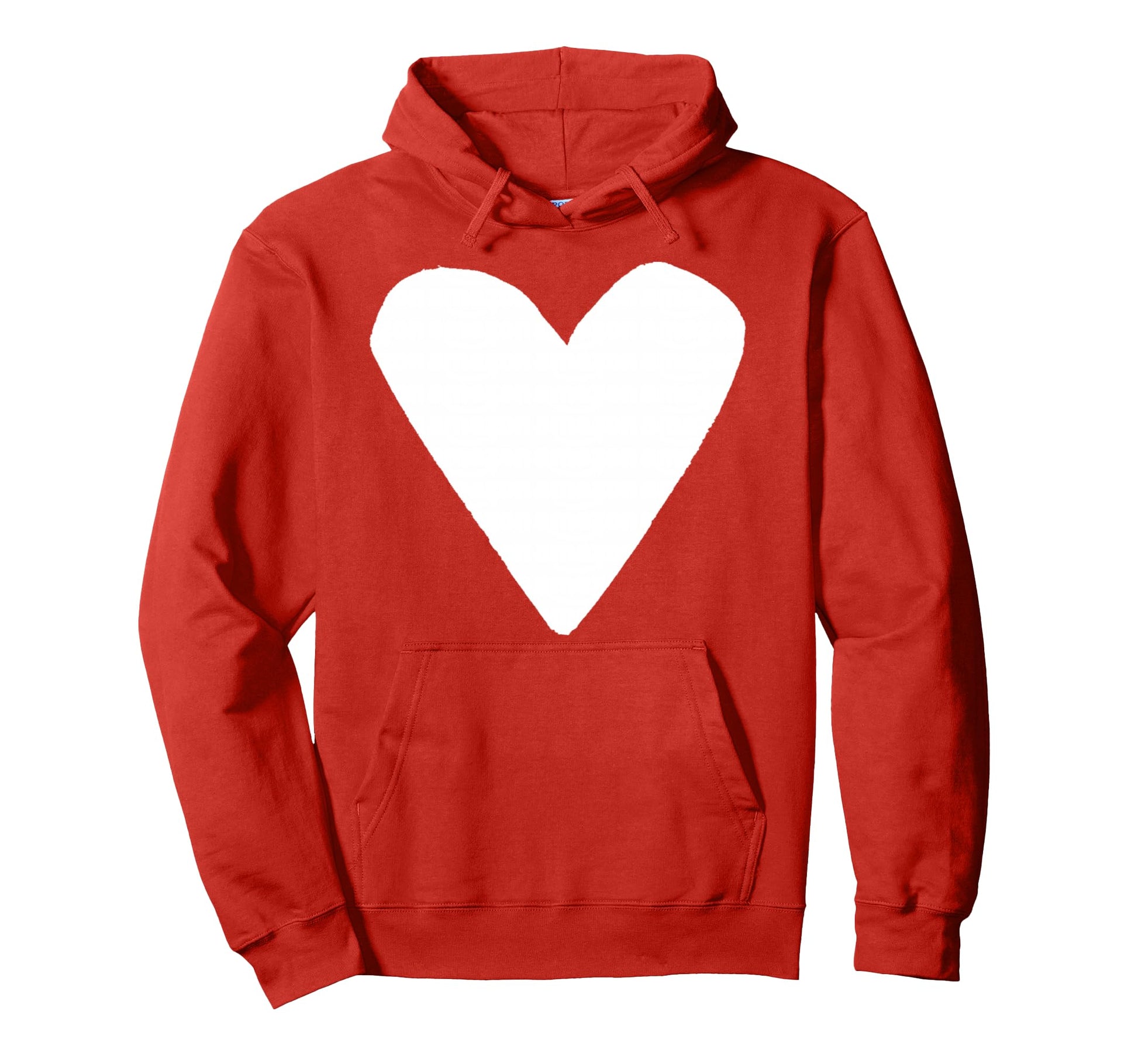 White Heart Red Hoodie - Trendy Graphic for Adults - T-Shirt, Sweatshirt, Hoodie