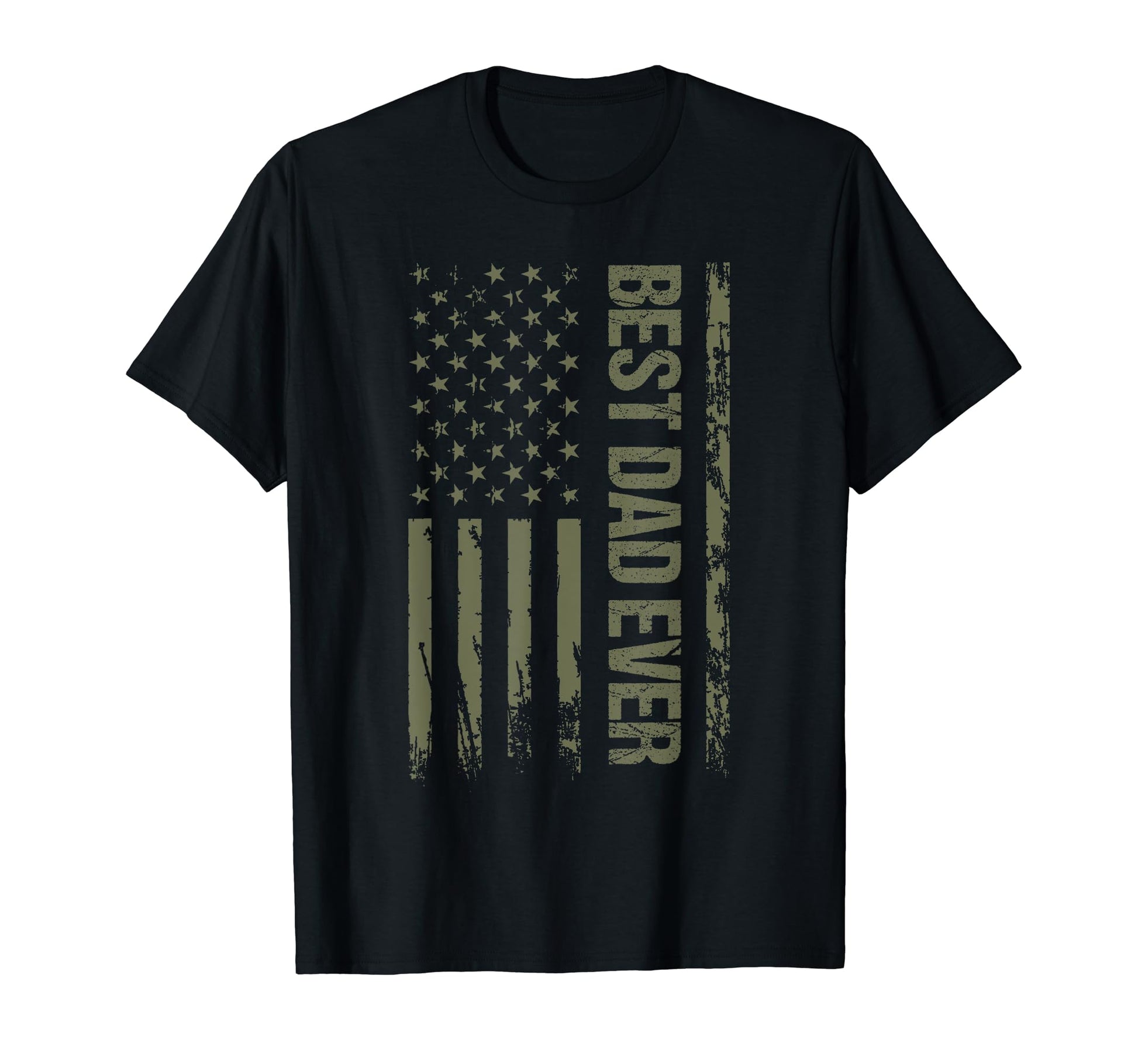 Best Dad Ever American Military T-Shirt - Novelty Apparel Unisex - T-Shirt, Sweatshirt, Hoodie