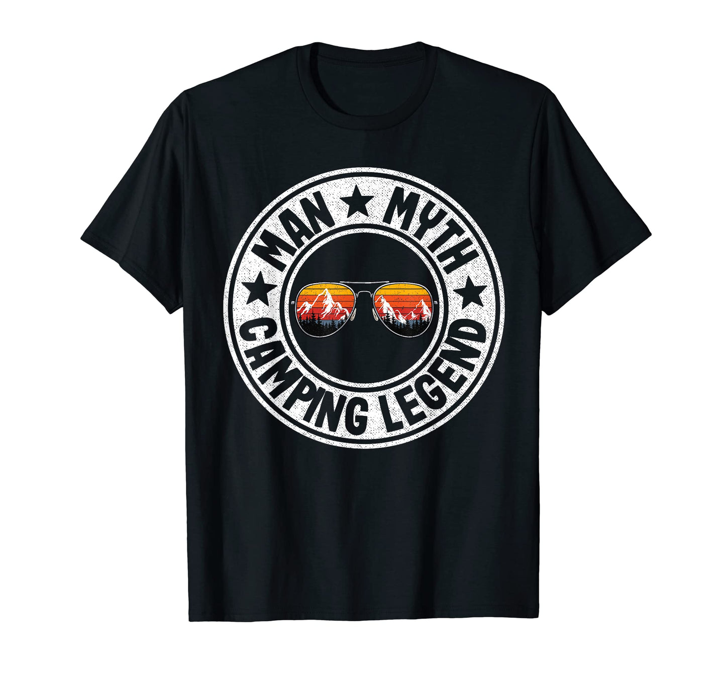 Myth Camping Legend Rv Camper Dad T-Shirt - Graphic Print Men Women - T-Shirt, Sweatshirt, Hoodie