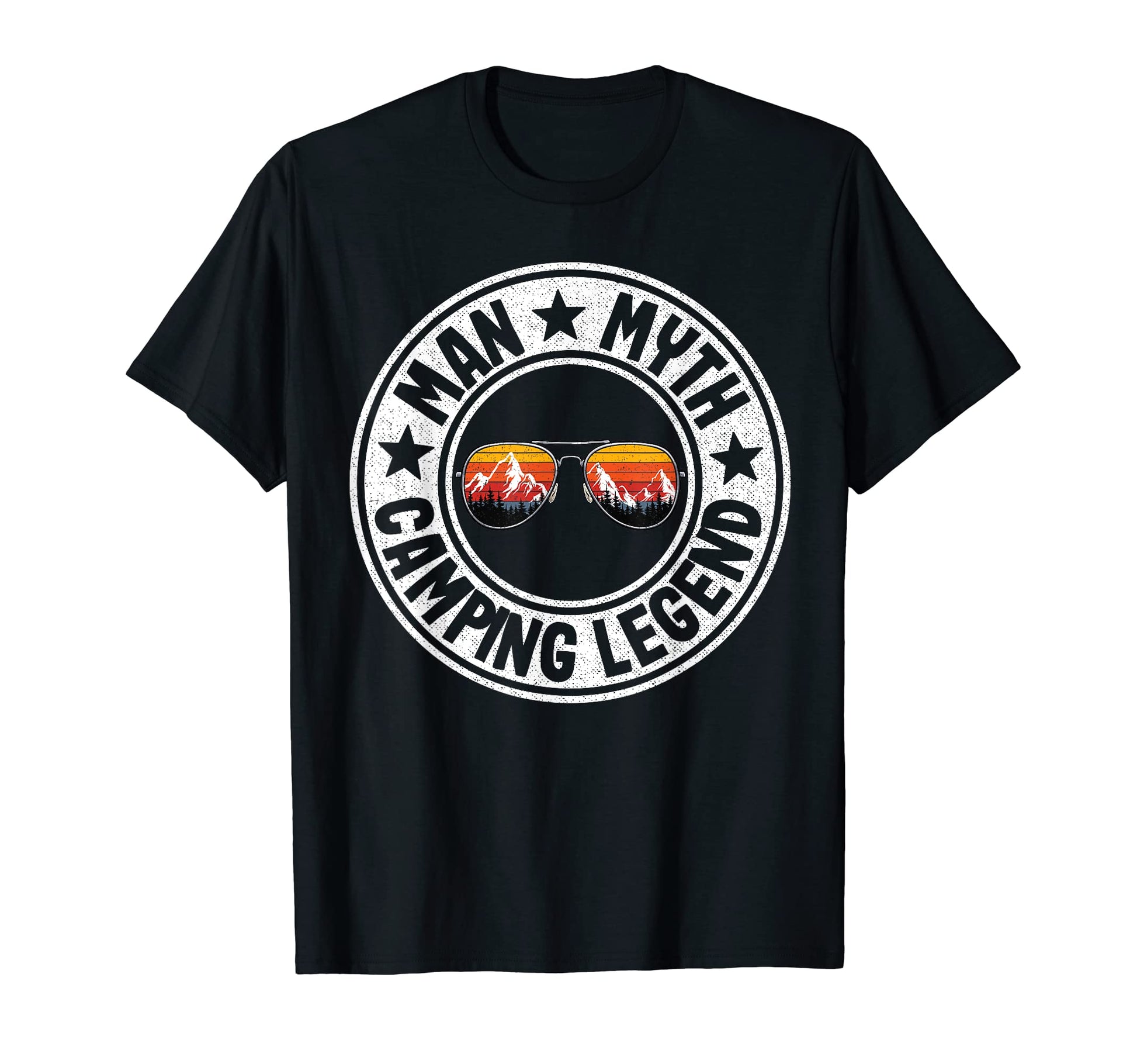 Myth Camping Legend Rv Camper Dad T-Shirt - Graphic Print Men Women - T-Shirt, Sweatshirt, Hoodie
