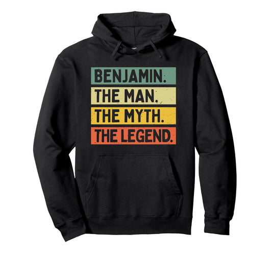 Benjamin Myth Legend Funny Hoodie - Aesthetic Graphic for Adults - T-Shirt, Sweatshirt, Hoodie