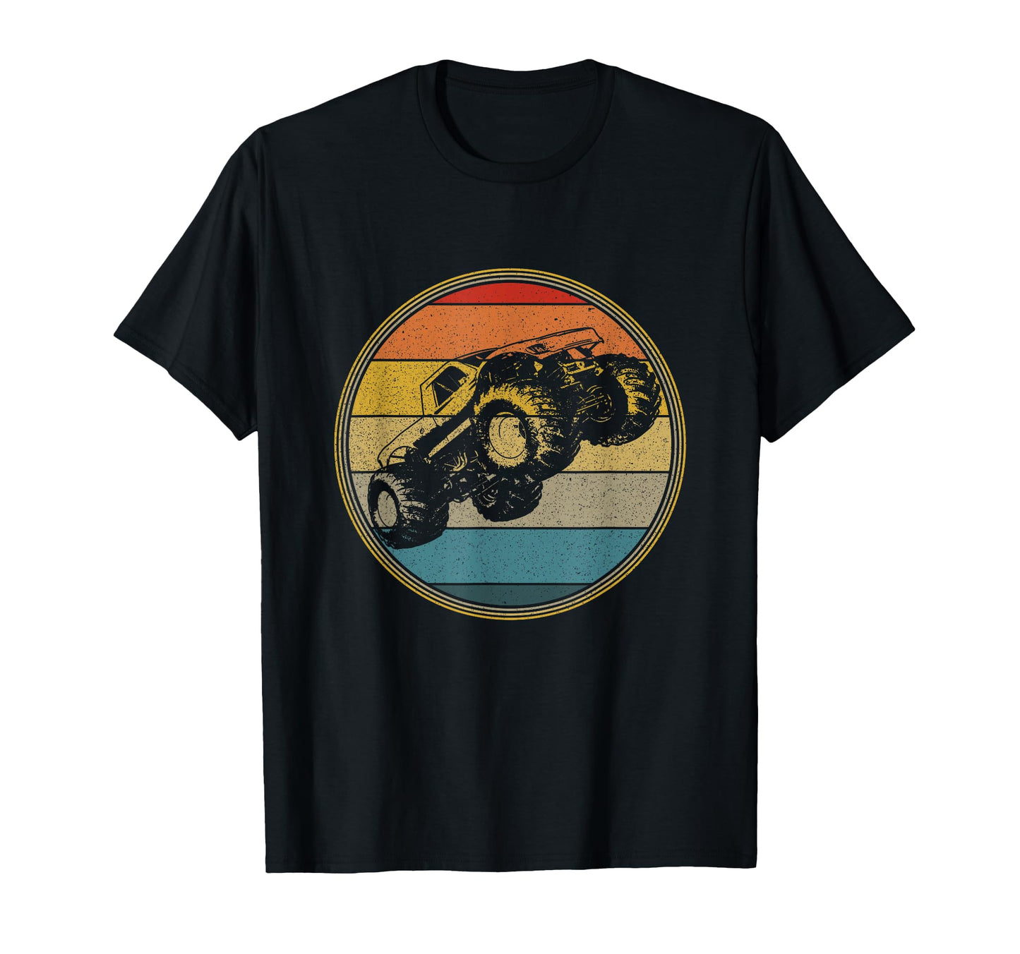 Monster Truck Sun T-Shirt - Minimalist Print Men Women - T-Shirt, Sweatshirt, Hoodie