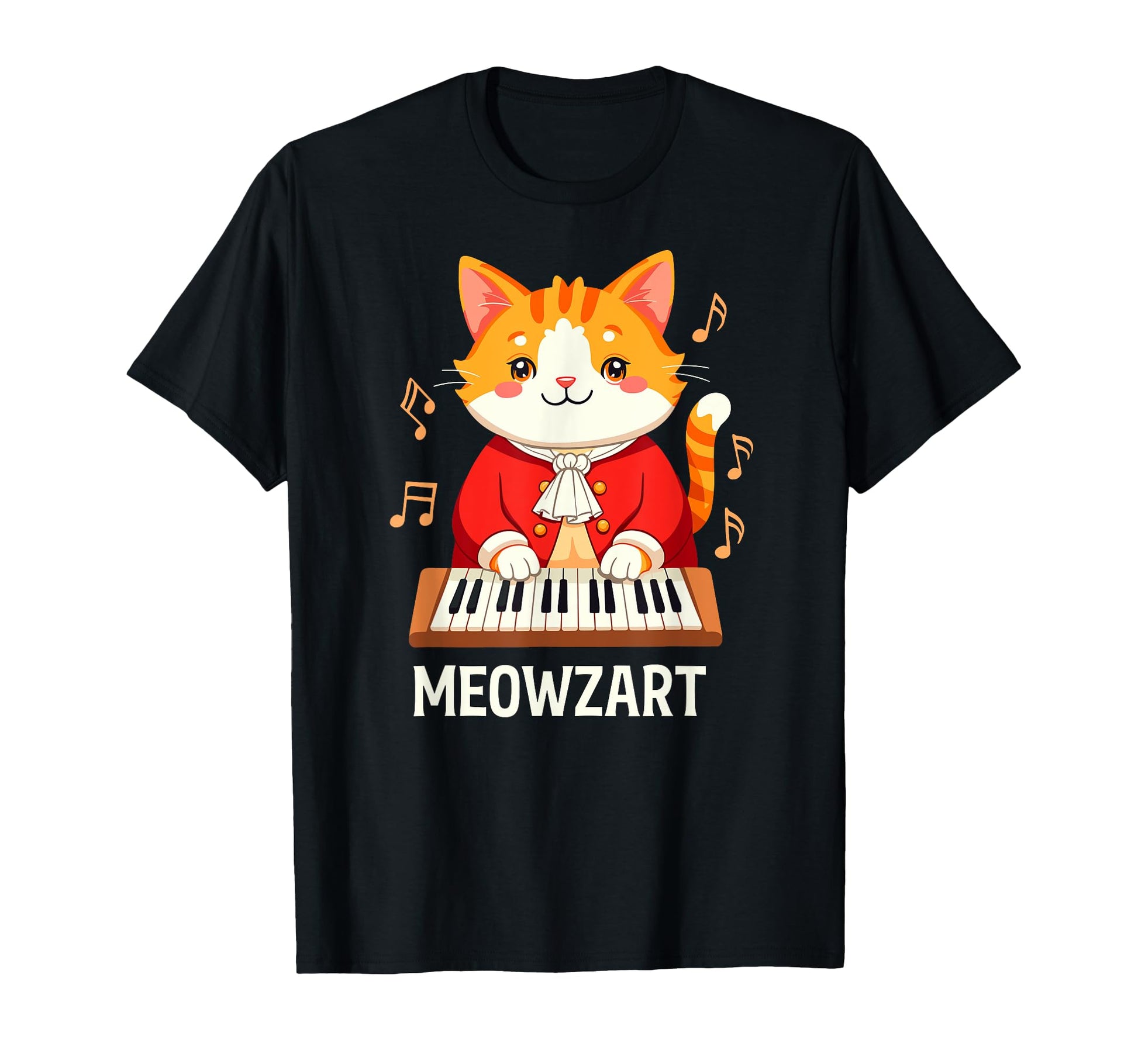 Musician Cat Meowzart Music Cats Lover T-Shirt - Graphic Print Men Women - T-Shirt, Sweatshirt, Hoodie