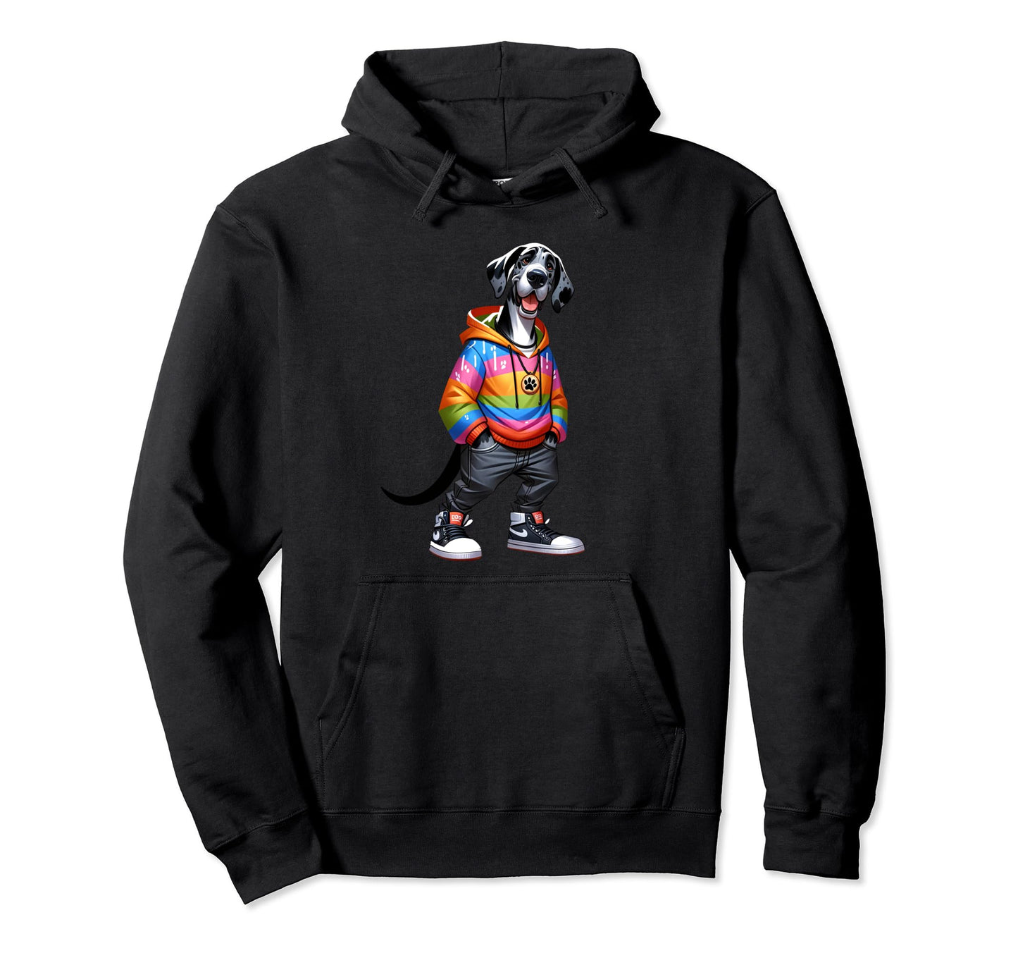 Great Dane Dog Jacket Outfit Dog Mom Dad Hoodie - Minimalist Print Unisex - T-Shirt, Sweatshirt, Hoodie
