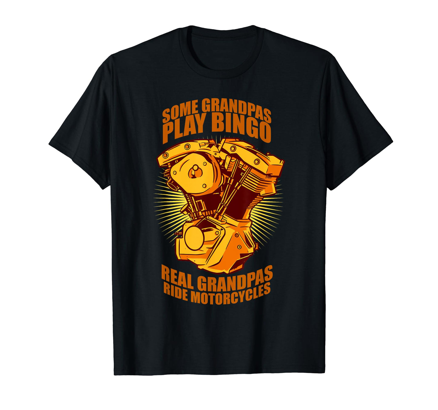 Real Grandpas Ride Motorcycles T-Shirt - Custom Art Print for Adults - T-Shirt, Sweatshirt, Hoodie