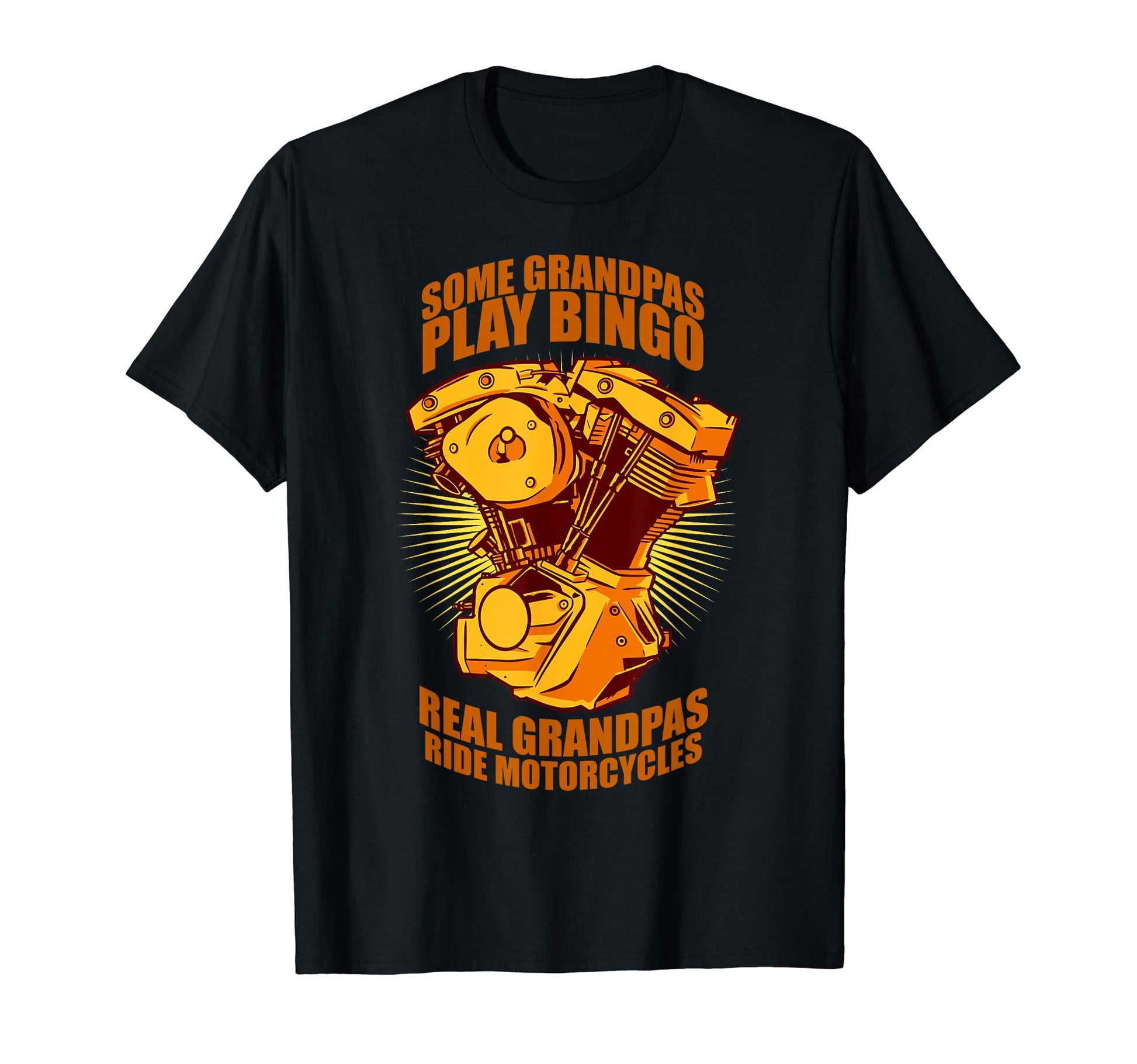 Real Grandpas Ride Motorcycles T-Shirt - Custom Art Print for Adults - T-Shirt, Sweatshirt, Hoodie