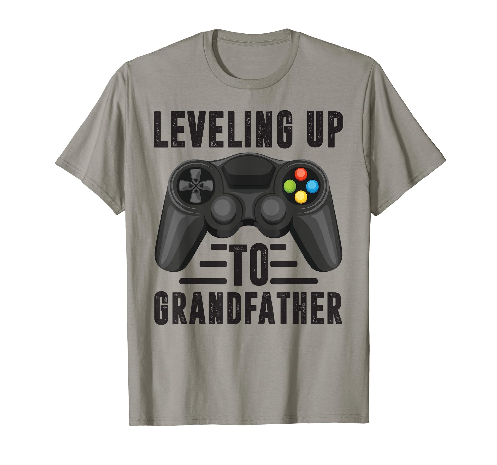 Leveling Up To Grandfather Promoted T-Shirt - Minimalist Print Men Women - T-Shirt, Sweatshirt, Hoodie