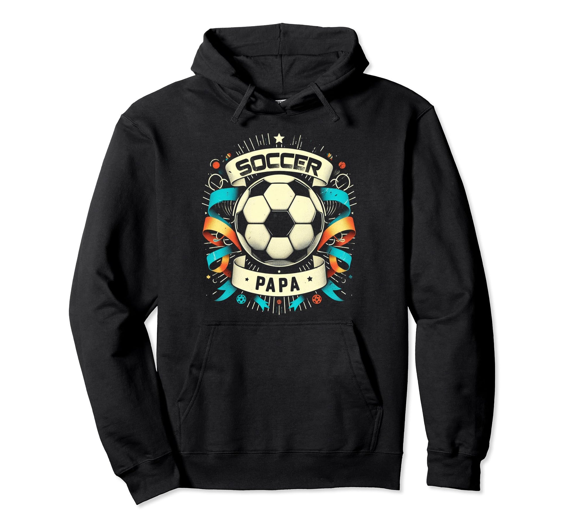 Soccer Papa Family Matching Dad Fathers Hoodie - Unique Graphic for Adults - T-Shirt, Sweatshirt, Hoodie