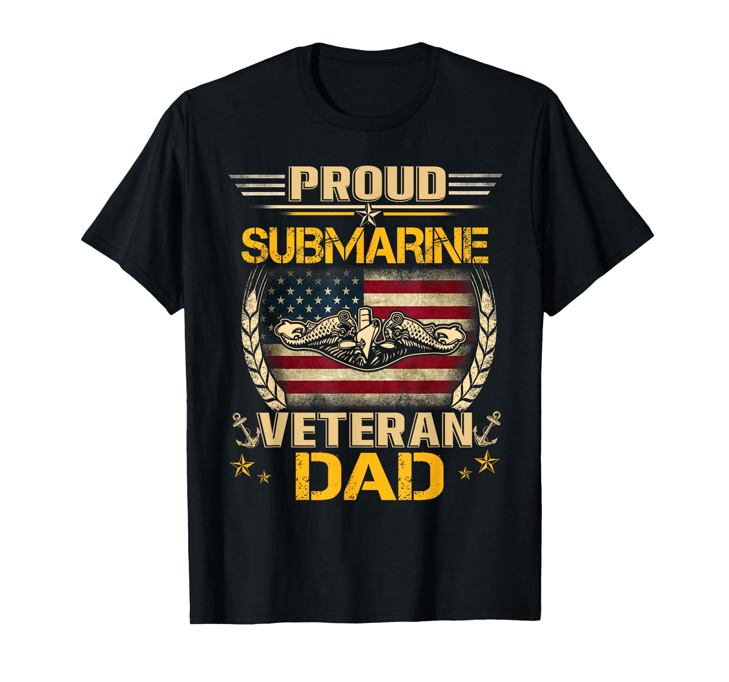 Proud Submarine Veteran Dad Us T-Shirt - Fun Novelty Design for Adults - T-Shirt, Sweatshirt, Hoodie