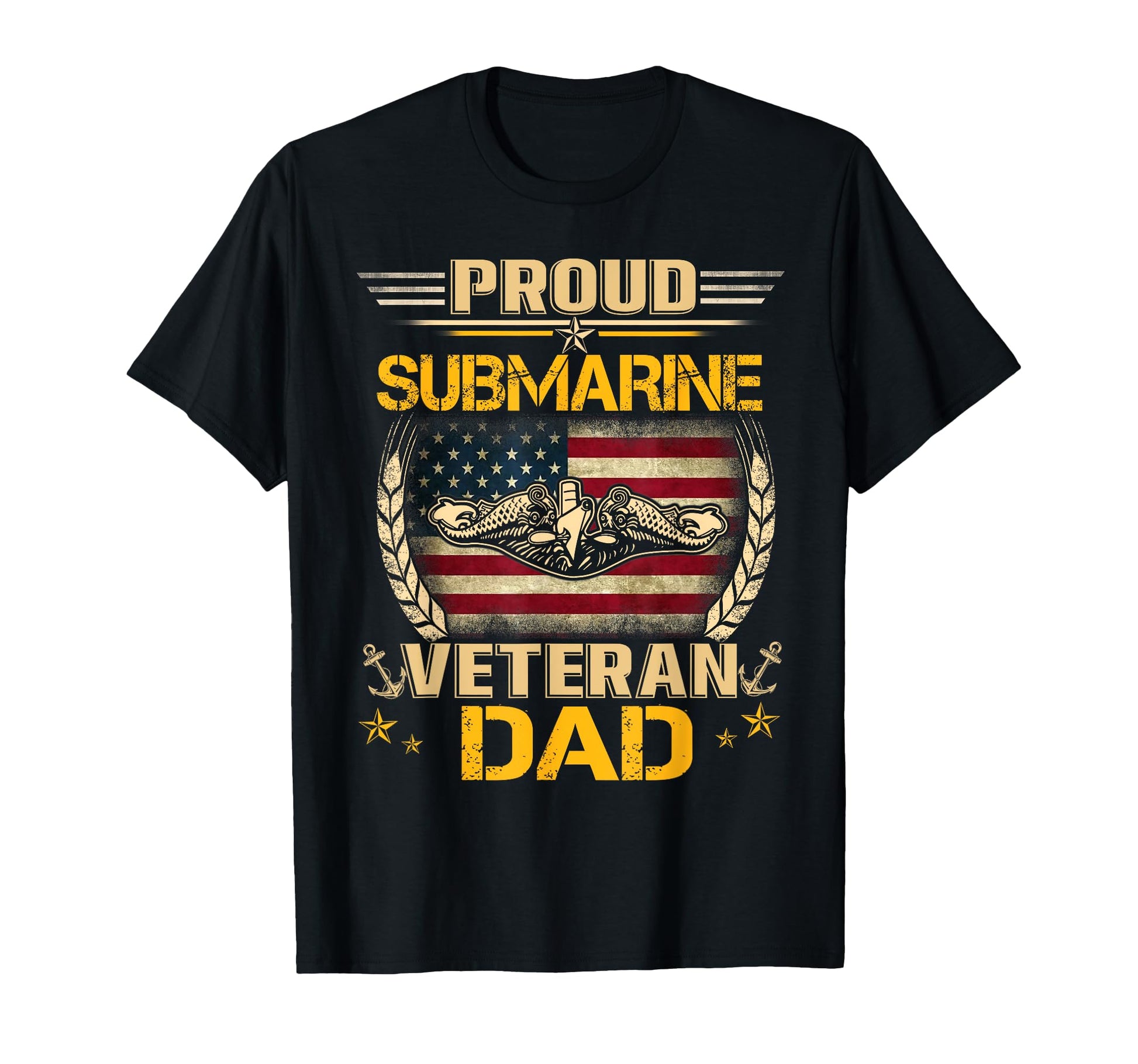 Proud Submarine Veteran Dad Us T-Shirt - Fun Novelty Design for Adults - T-Shirt, Sweatshirt, Hoodie