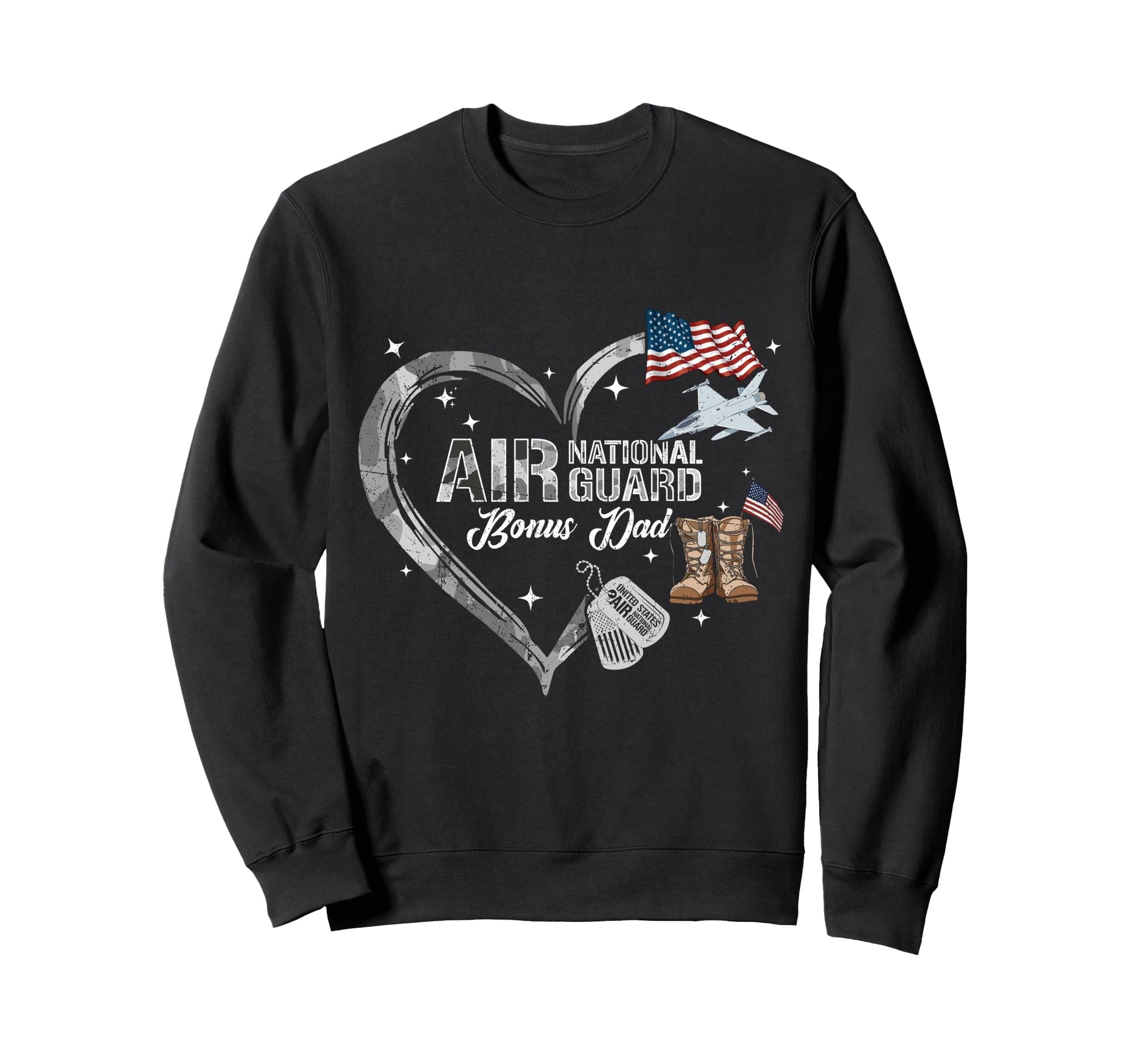 Proud Air National Guard Bonus Sweatshirt - Casual Everyday Wear Unisex - T-Shirt, Sweatshirt, Hoodie