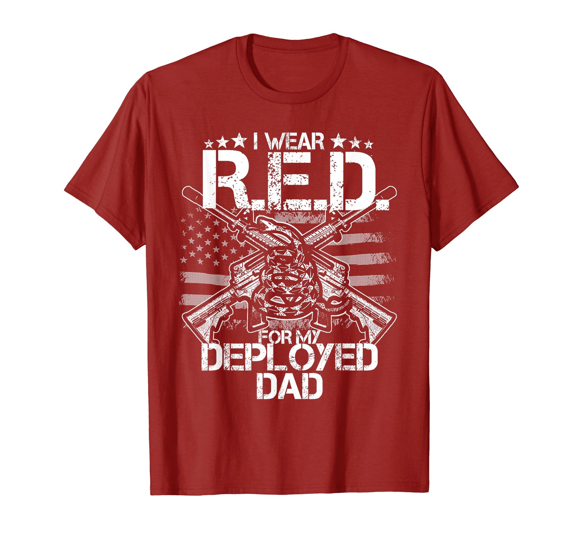 I Wear Red My Dad Remember Everyone T-Shirt - Minimalist Print Unisex - T-Shirt, Sweatshirt, Hoodie