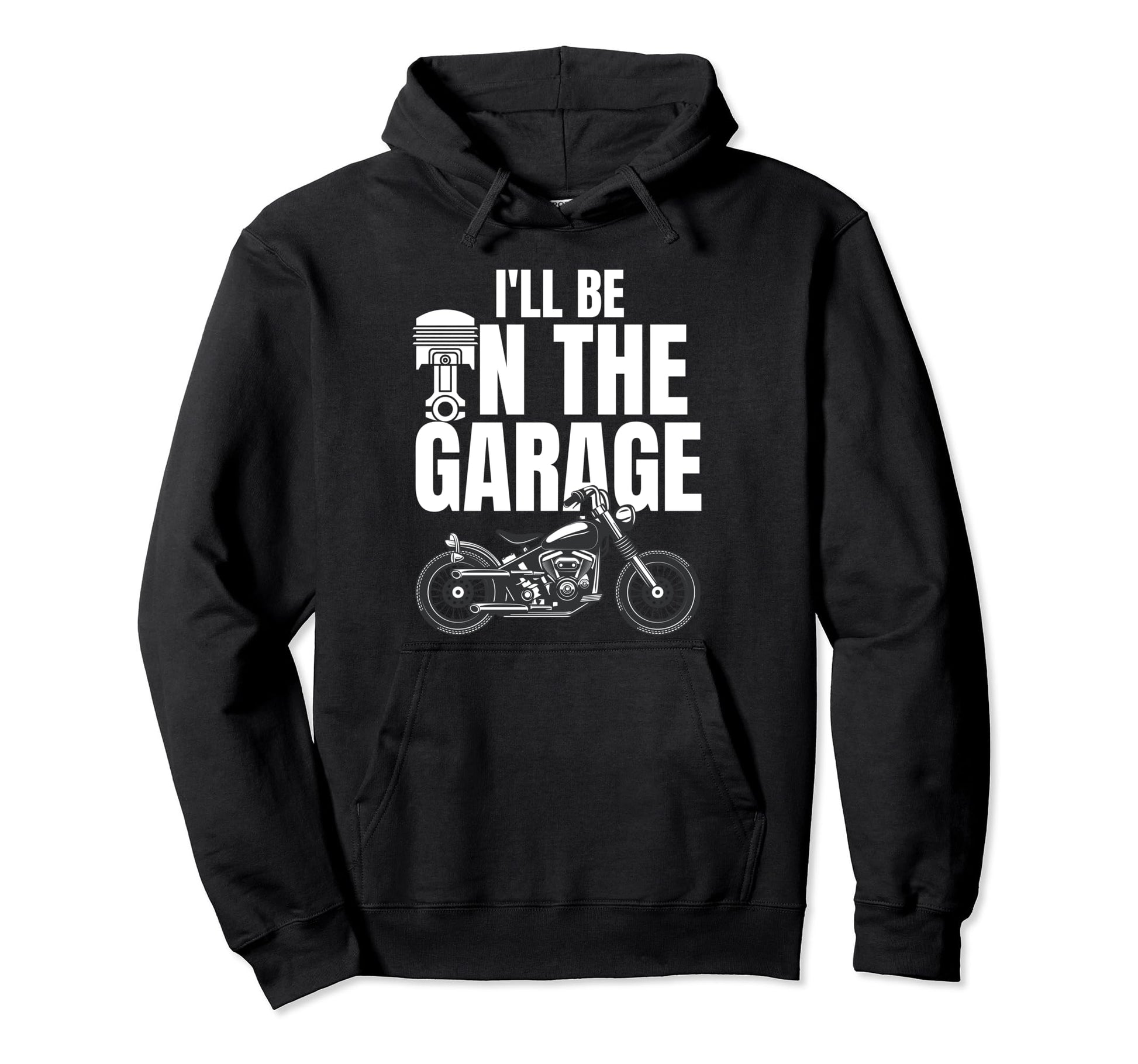 Us Flag Biker Dad Motorcycle Fathers Hoodie - Minimalist Print Men Women - T-Shirt, Sweatshirt, Hoodie