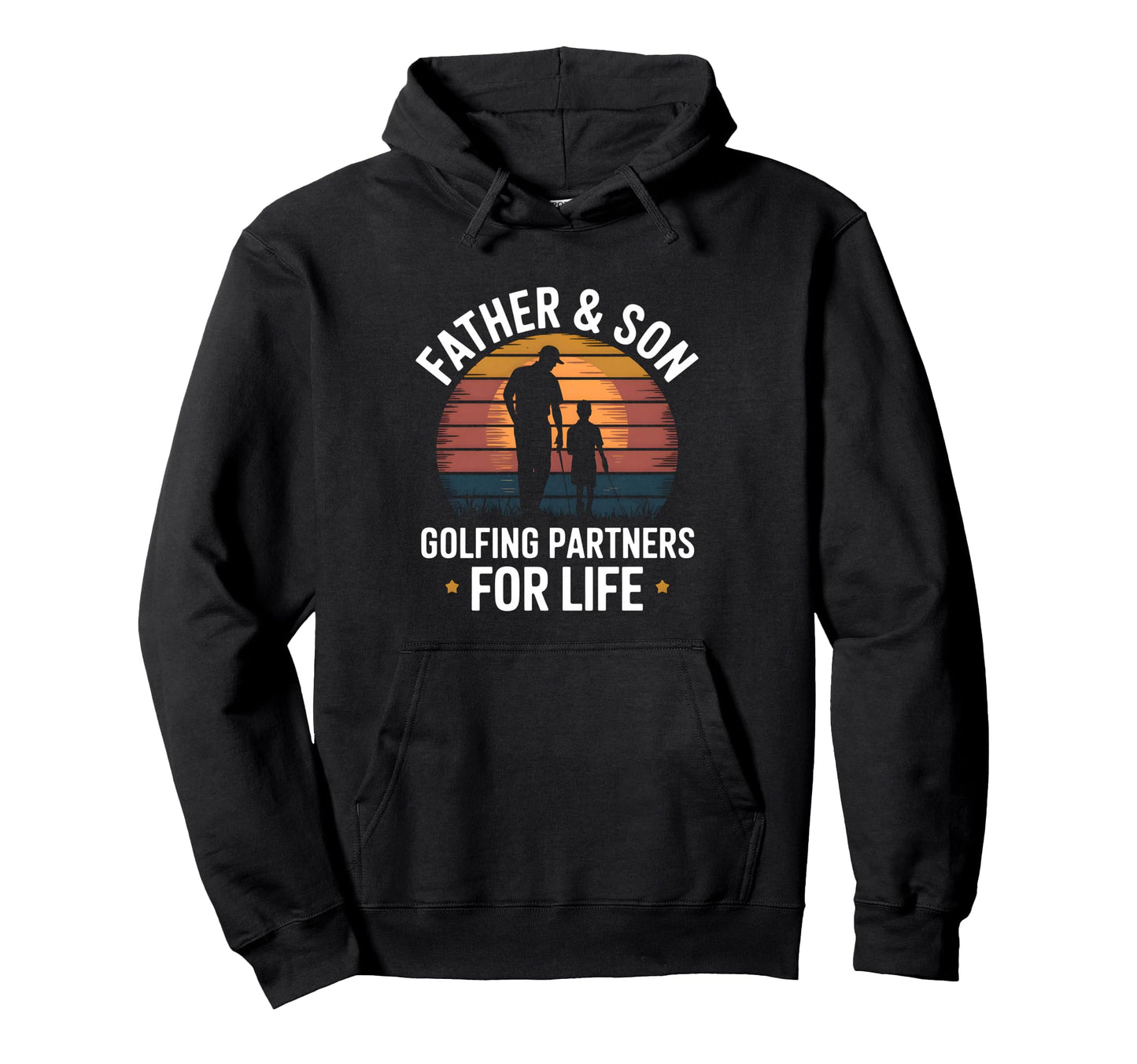 Father Son Golfing Partners Family Golf Hoodie - Unique Graphic Unisex - T-Shirt, Sweatshirt, Hoodie