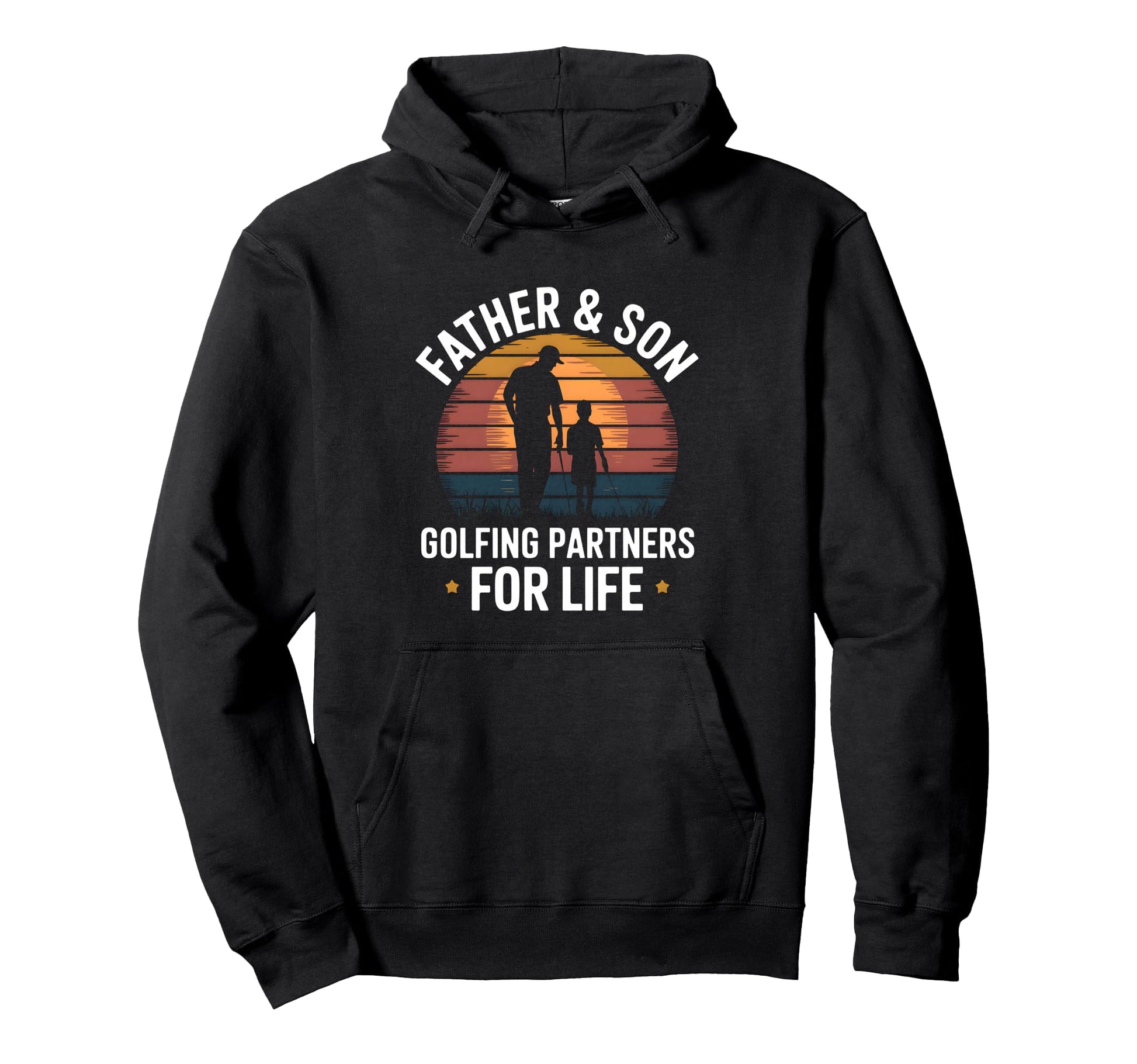 Father Son Golfing Partners Family Golf Hoodie - Unique Graphic Unisex - T-Shirt, Sweatshirt, Hoodie