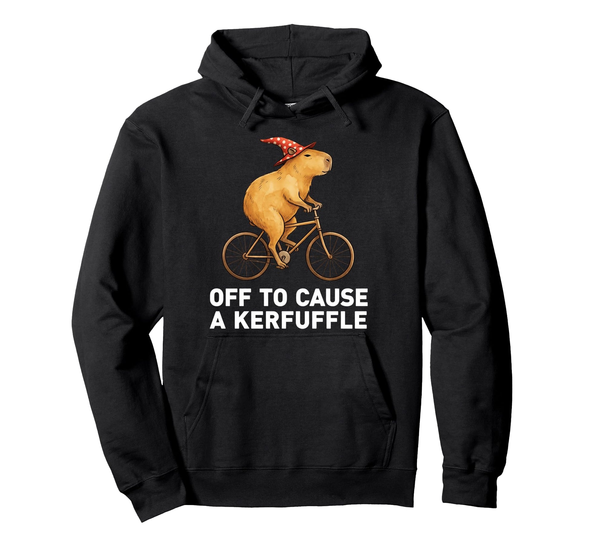 Off To Cause Kerfuffle Capybara Hoodie - Casual Everyday Wear Men Women - T-Shirt, Sweatshirt, Hoodie