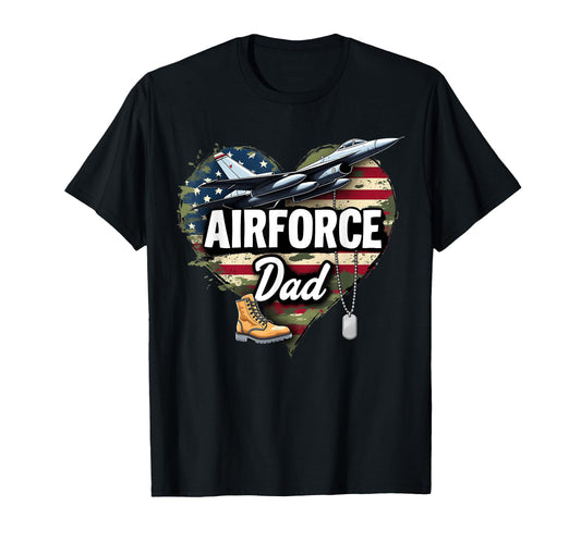 Air Force Dad Patriotic American Flag T-Shirt - Fun Novelty Design Unisex - T-Shirt, Sweatshirt, Hoodie