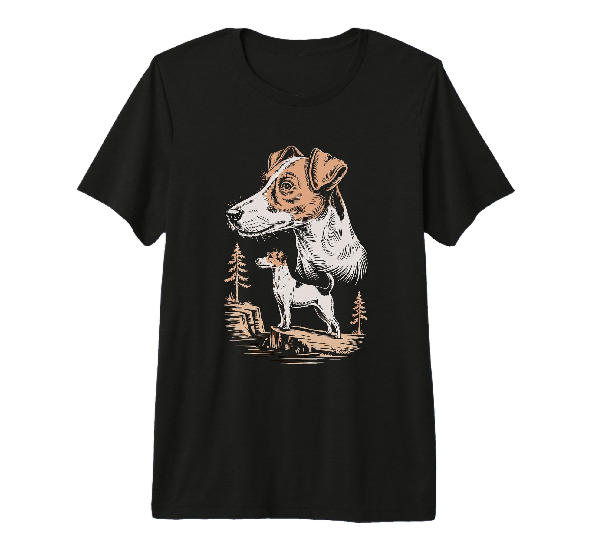 Mom Dad Smooth Fox Terrier Dog Owner T-Shirt - Fun Novelty Design Unisex - T-Shirt, Sweatshirt, Hoodie