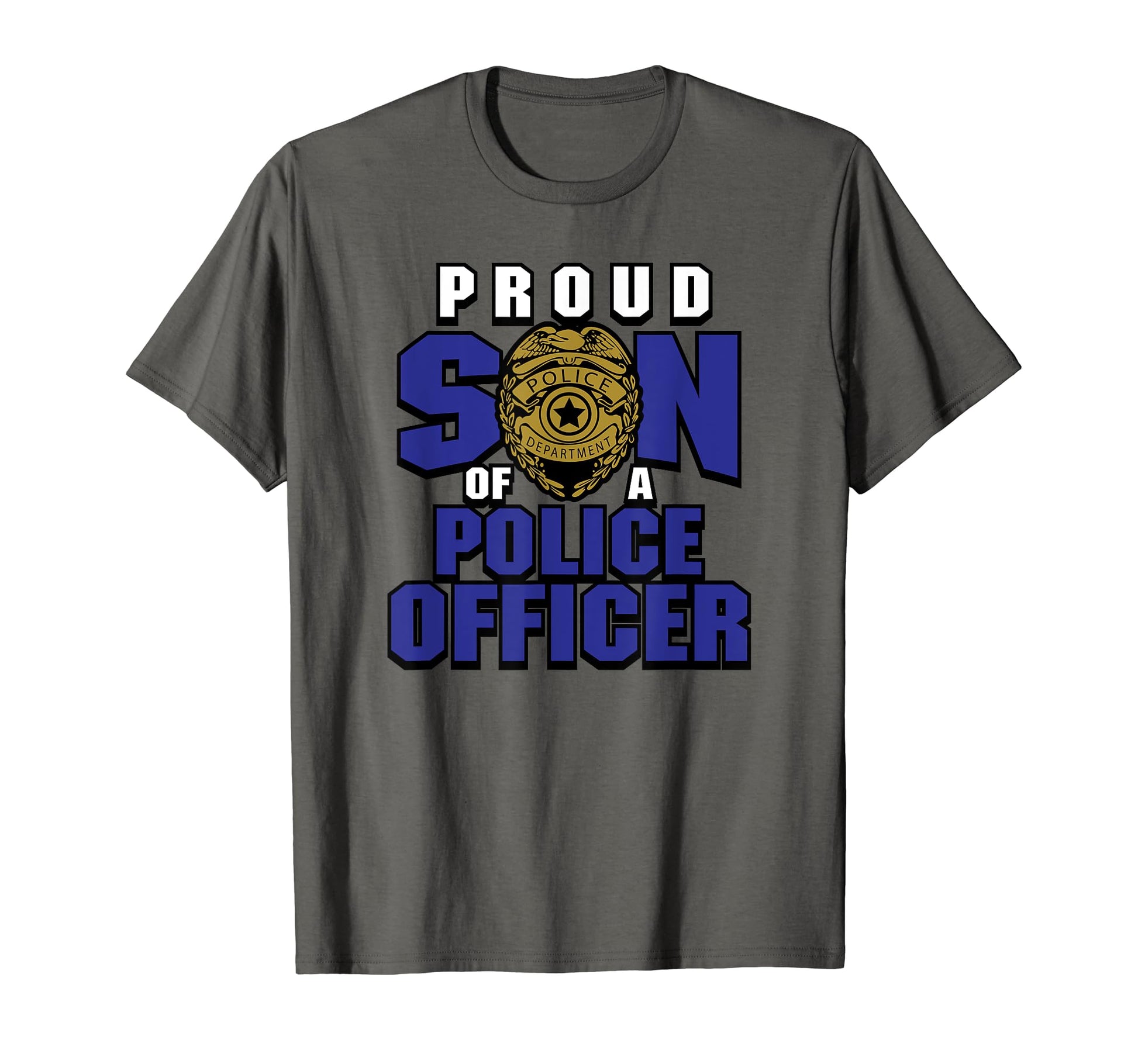 Proud Son Police Officer Dad Mom Cop T-Shirt - Minimalist Print Unisex - T-Shirt, Sweatshirt, Hoodie