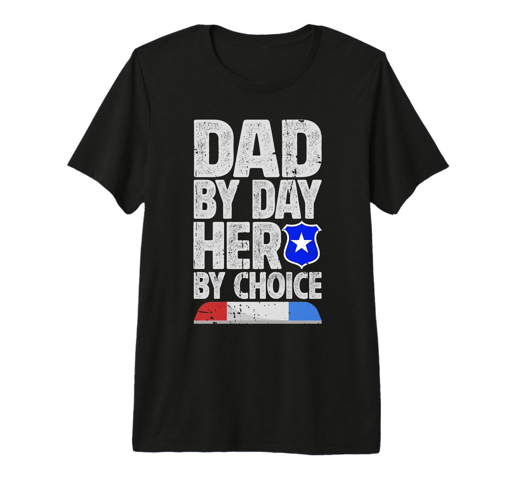 Dad Day Her Choice Police Officer Dad Law T-Shirt - Unique Graphic Unisex - T-Shirt, Sweatshirt, Hoodie