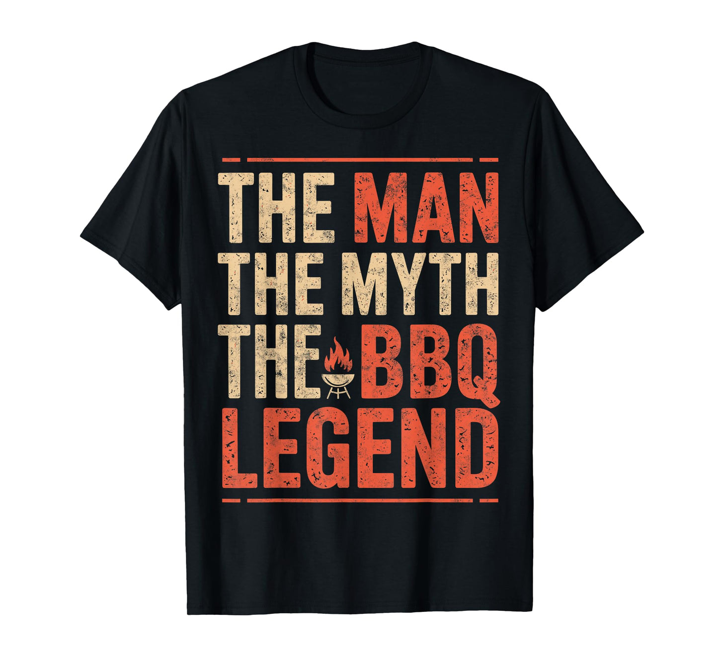 Myth Barbeque Legend Dad Funny Bbq Lover T-Shirt - Graphic Print for Adults - T-Shirt, Sweatshirt, Hoodie