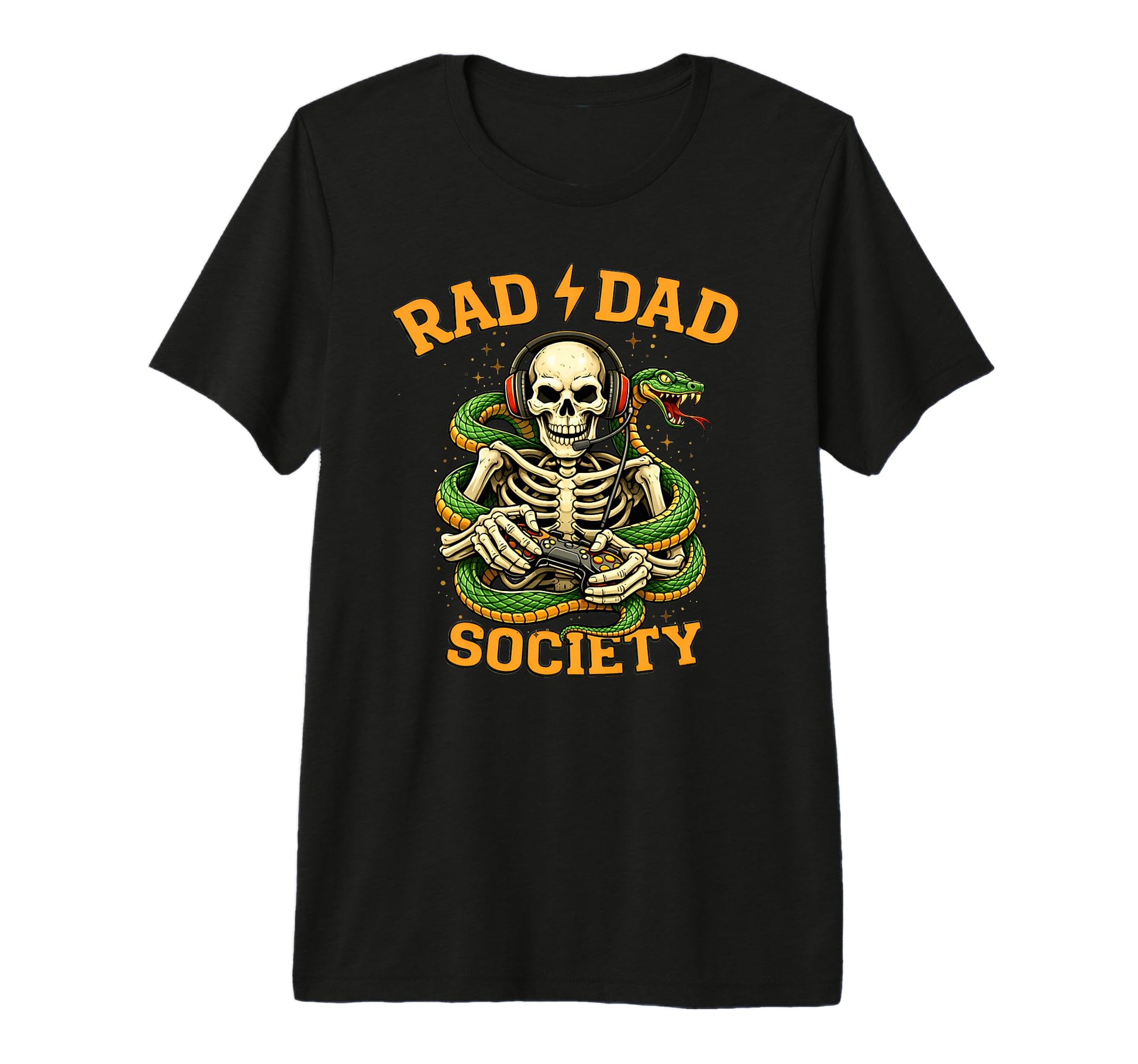 Gaming Father Rad Dad Society Video T-Shirt - Casual Everyday Wear Unisex - T-Shirt, Sweatshirt, Hoodie