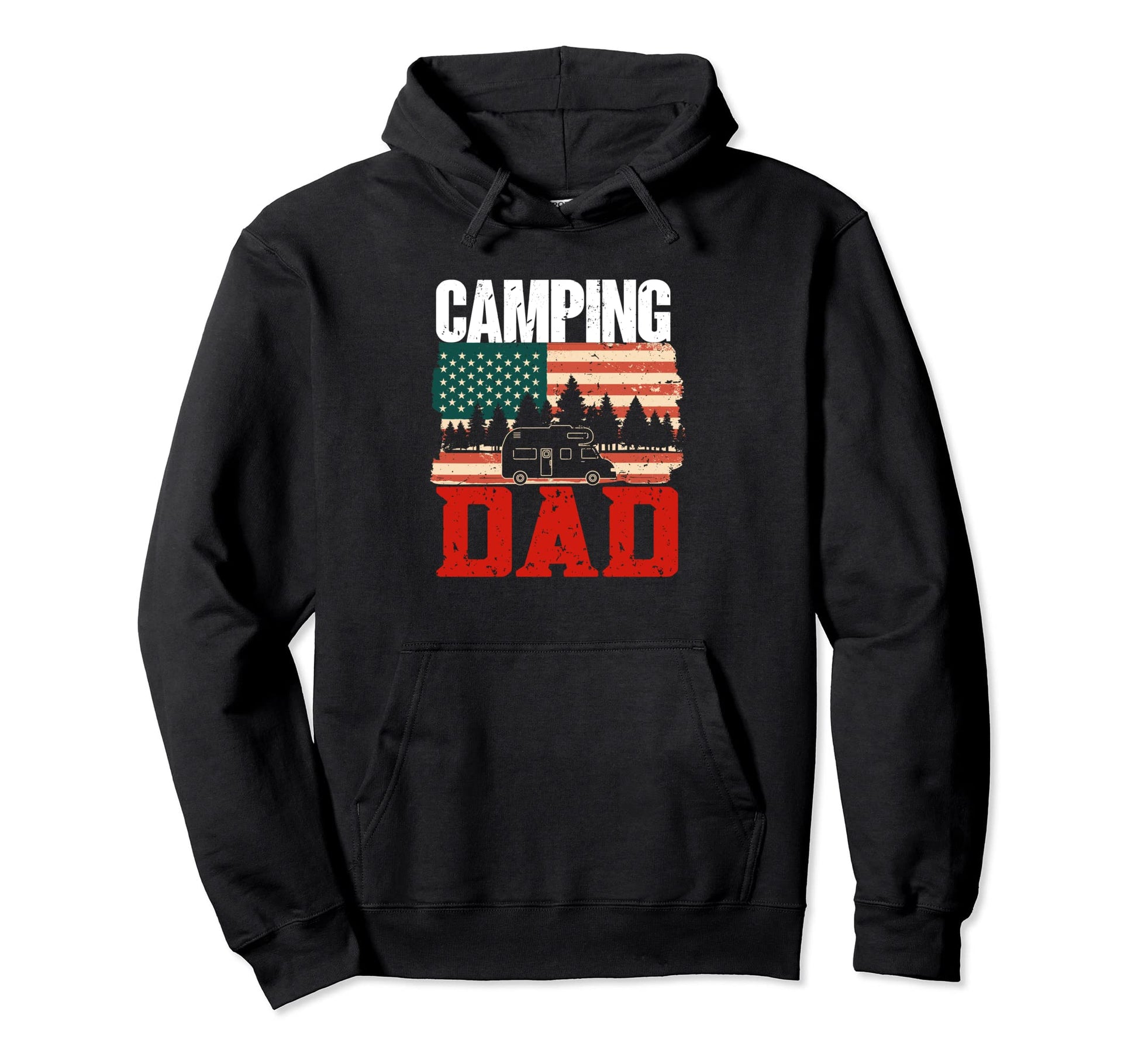 Camping Dad Camper Caravan Funny Camping Hoodie - Trendy Graphic Unisex - T-Shirt, Sweatshirt, Hoodie