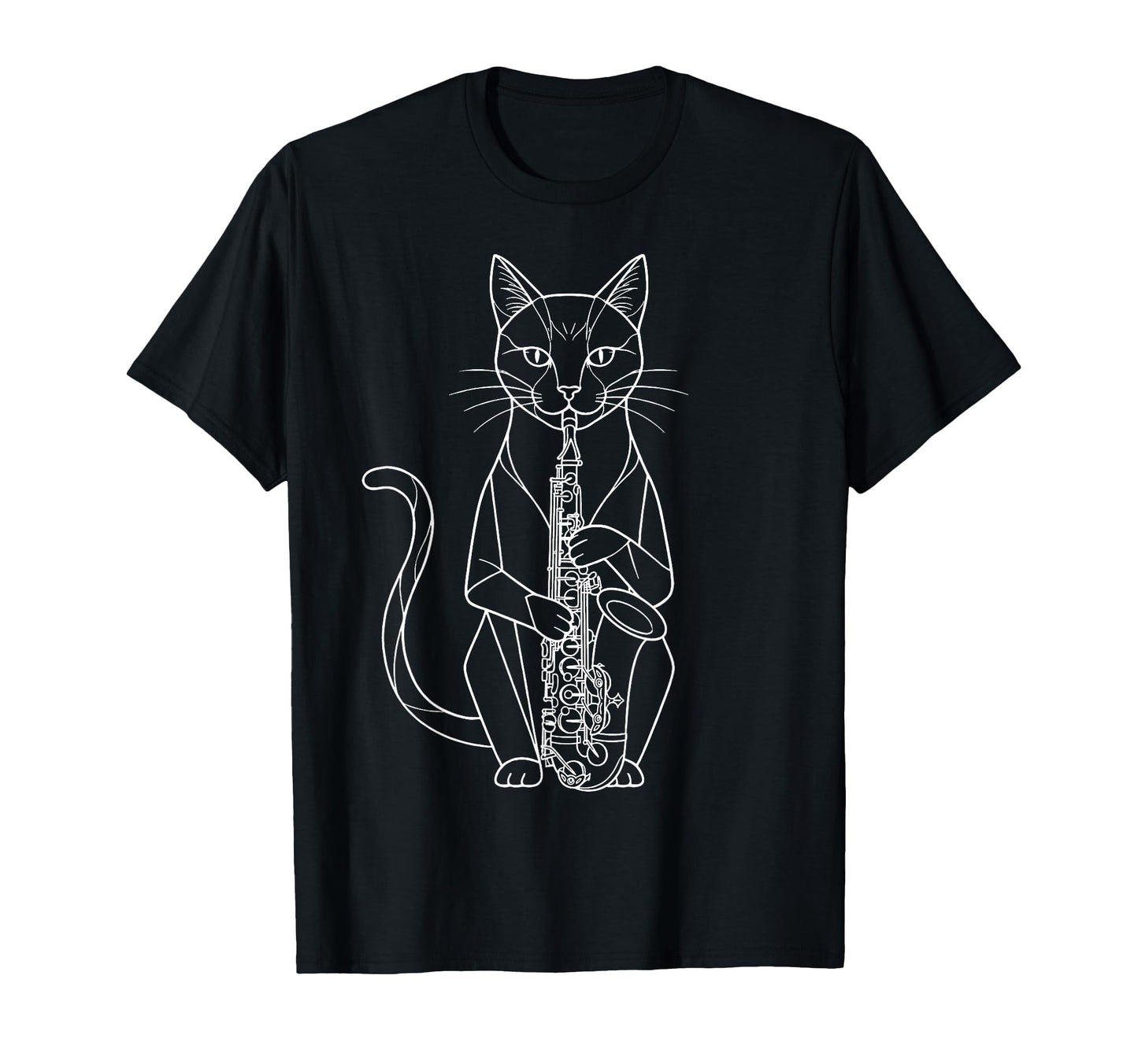 Cat Playing Saxophone Music Saxophonist T-Shirt - Streetwear Style Unisex - T-Shirt, Sweatshirt, Hoodie