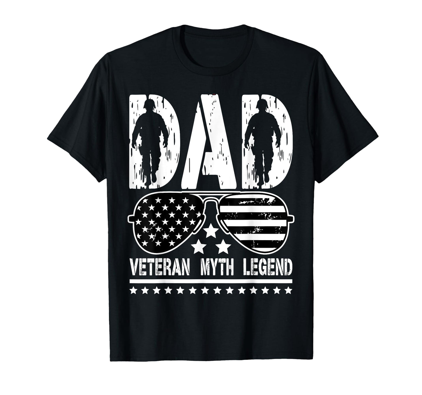 Dad Veteran Myth Legend Fathers Day Dad T-Shirt - Novelty Apparel Unisex - T-Shirt, Sweatshirt, Hoodie