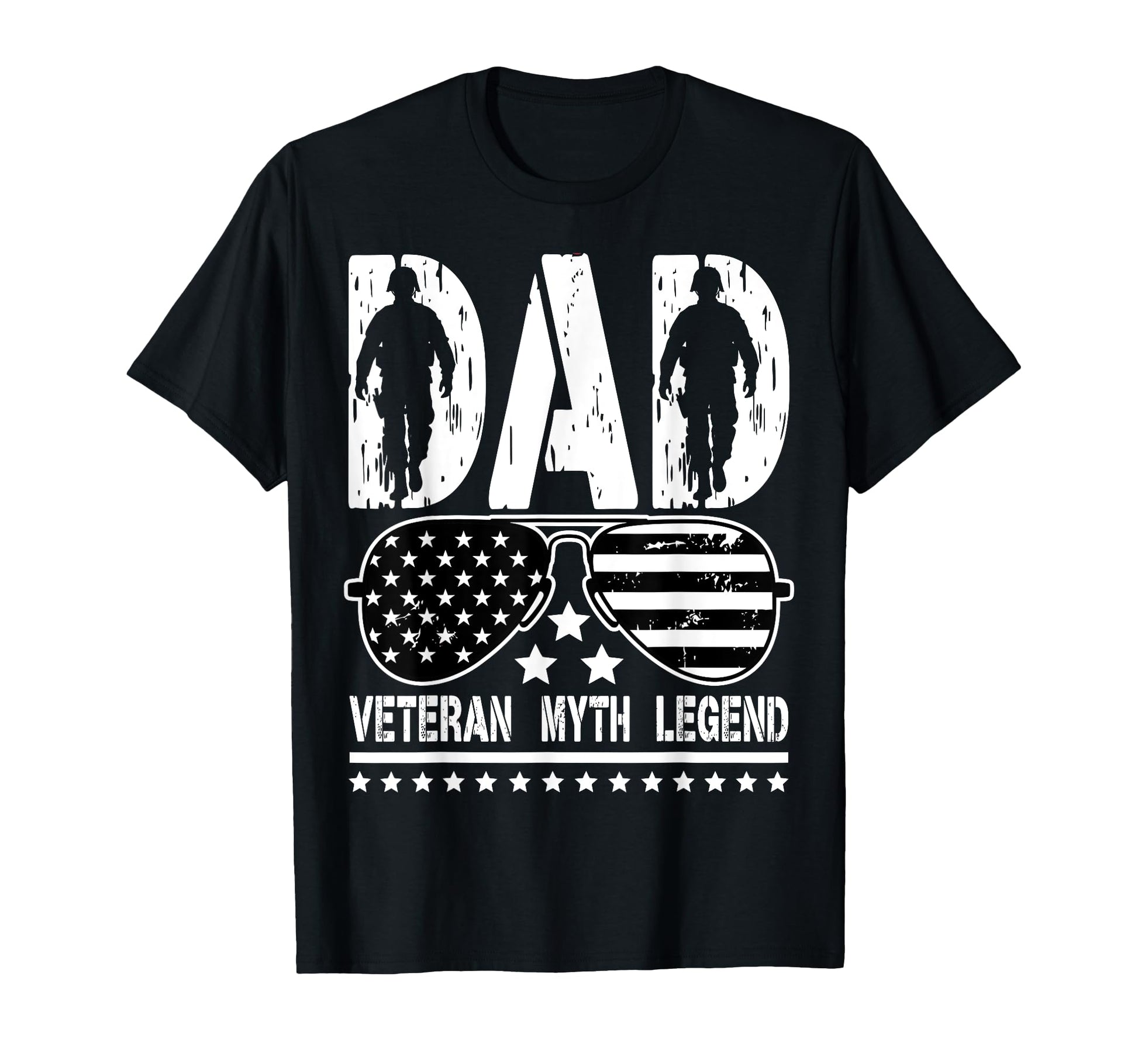 Dad Veteran Myth Legend Fathers Day Dad T-Shirt - Novelty Apparel Unisex - T-Shirt, Sweatshirt, Hoodie