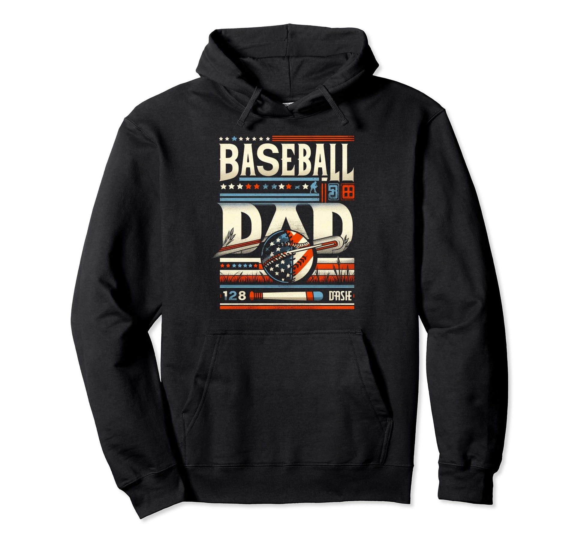 Baseball Dad Fathers Day Hoodie - Fun Novelty Design Unisex - T-Shirt, Sweatshirt, Hoodie