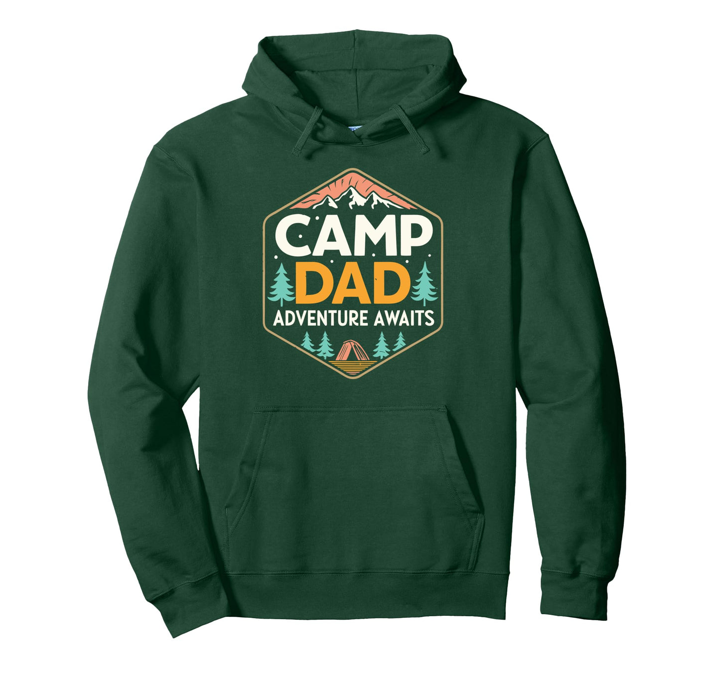 Wilderness Papa Camping Fathers Day Hoodie - Custom Art Print Men Women - T-Shirt, Sweatshirt, Hoodie