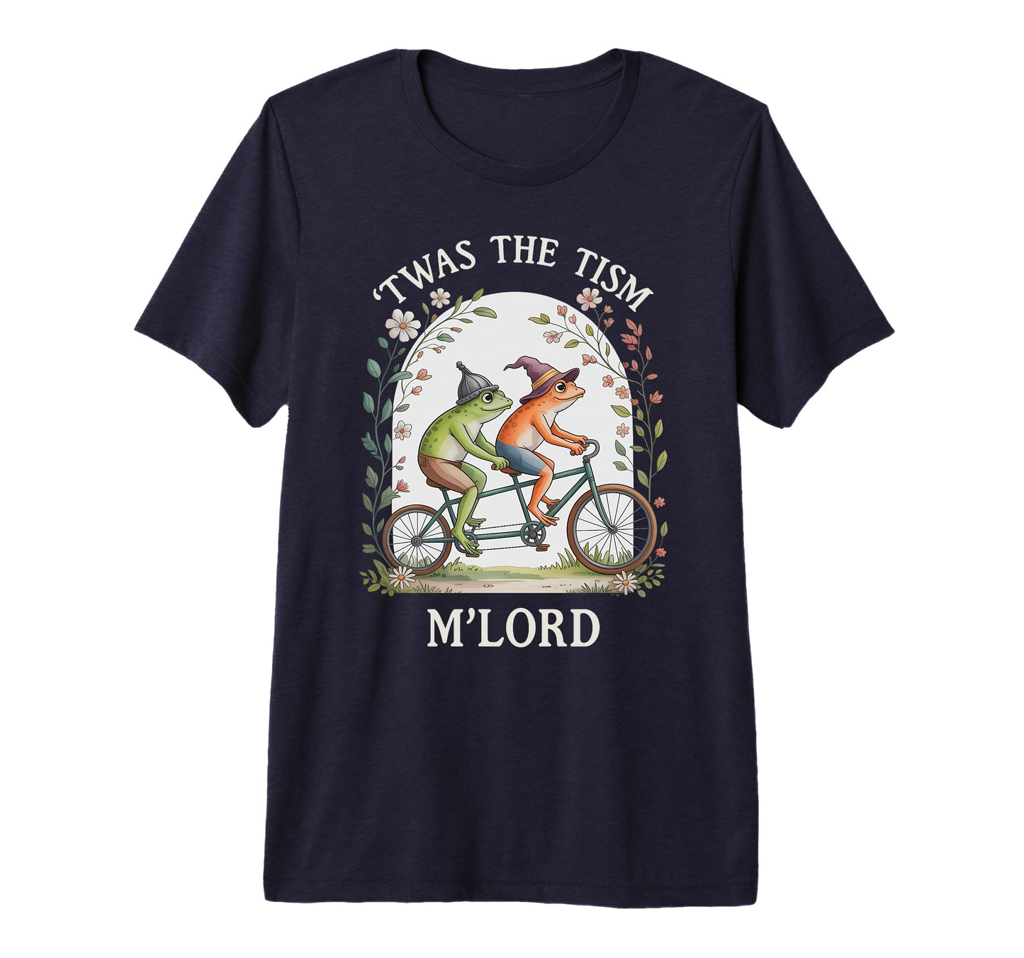 Groovy Bicycle Frog Tandem T-Shirt - Fun Novelty Design Men Women - T-Shirt, Sweatshirt, Hoodie