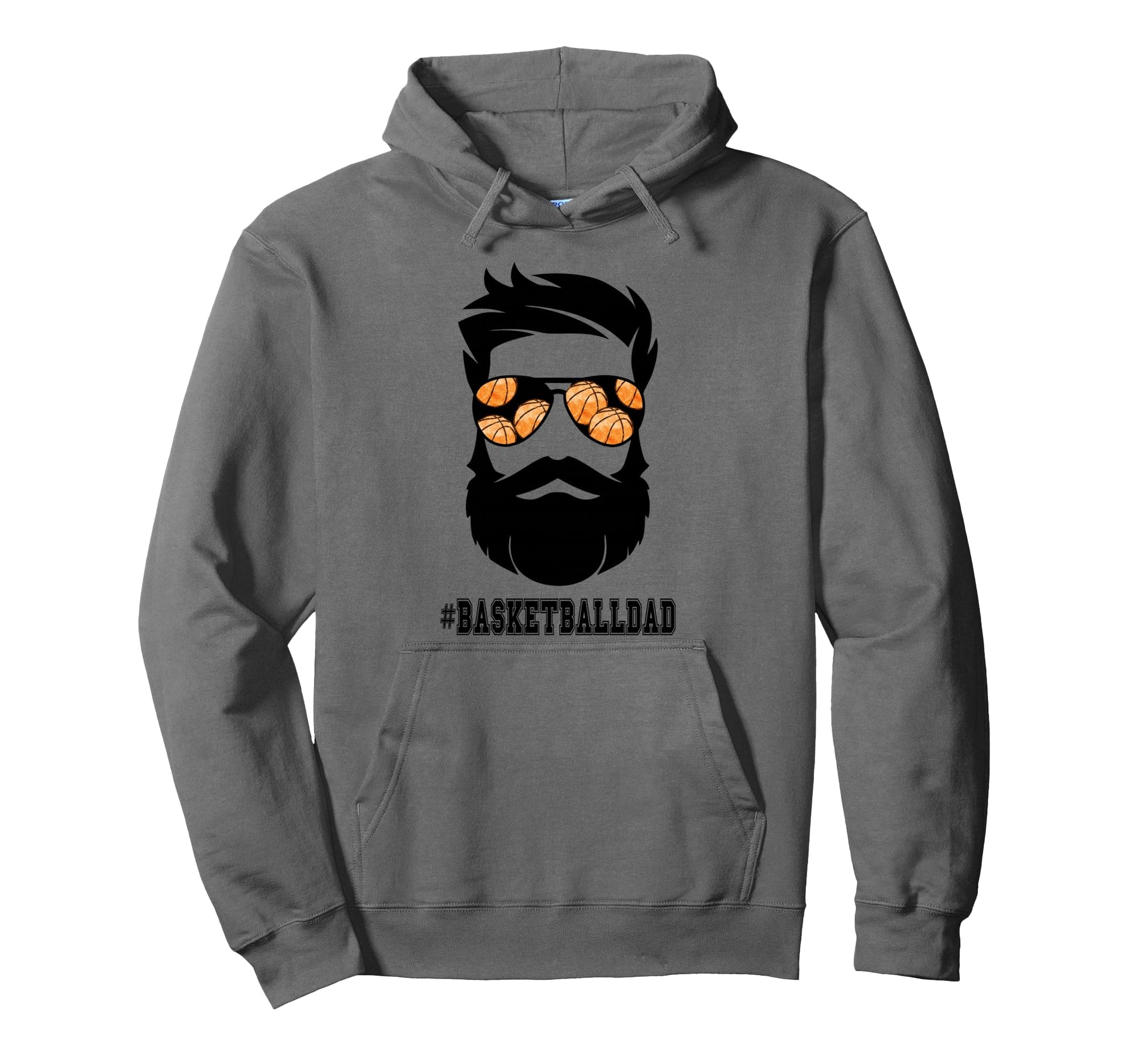 Basketball Dad Beard And Sunglasses Hoodie - Trendy Graphic Men Women - T-Shirt, Sweatshirt, Hoodie