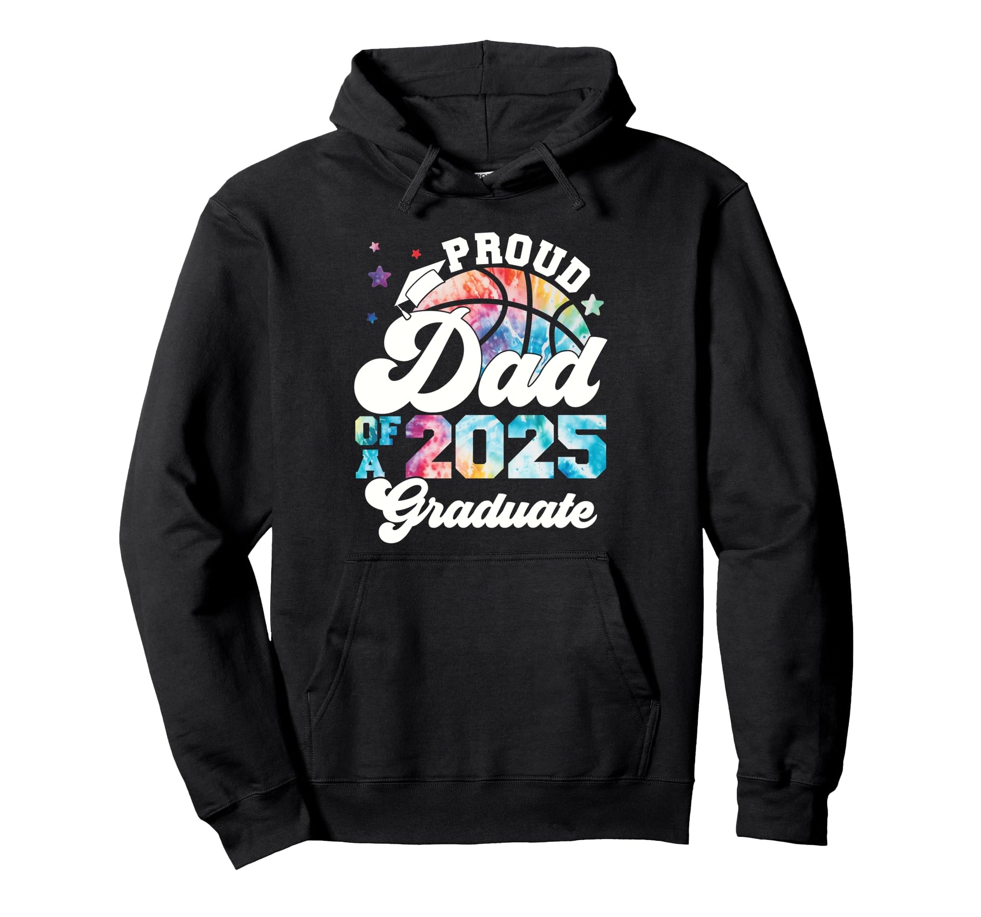 Dad 2025 Graduate Tie Dye Senior Hoodie - Trendy Graphic for Adults - T-Shirt, Sweatshirt, Hoodie