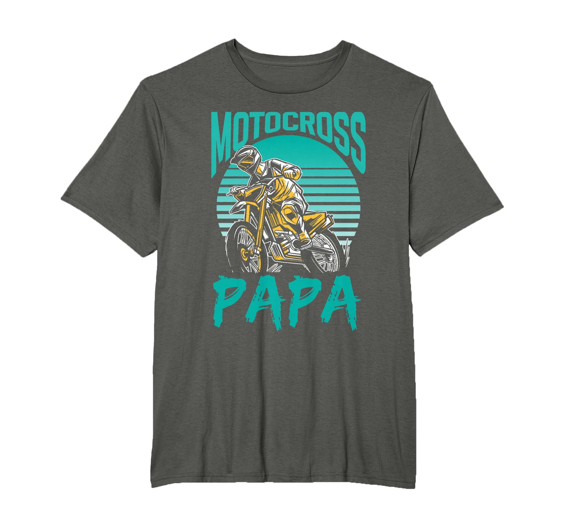 Motocross Papa Riding Biker Rider Dirt T-Shirt - Minimalist Print Unisex - T-Shirt, Sweatshirt, Hoodie