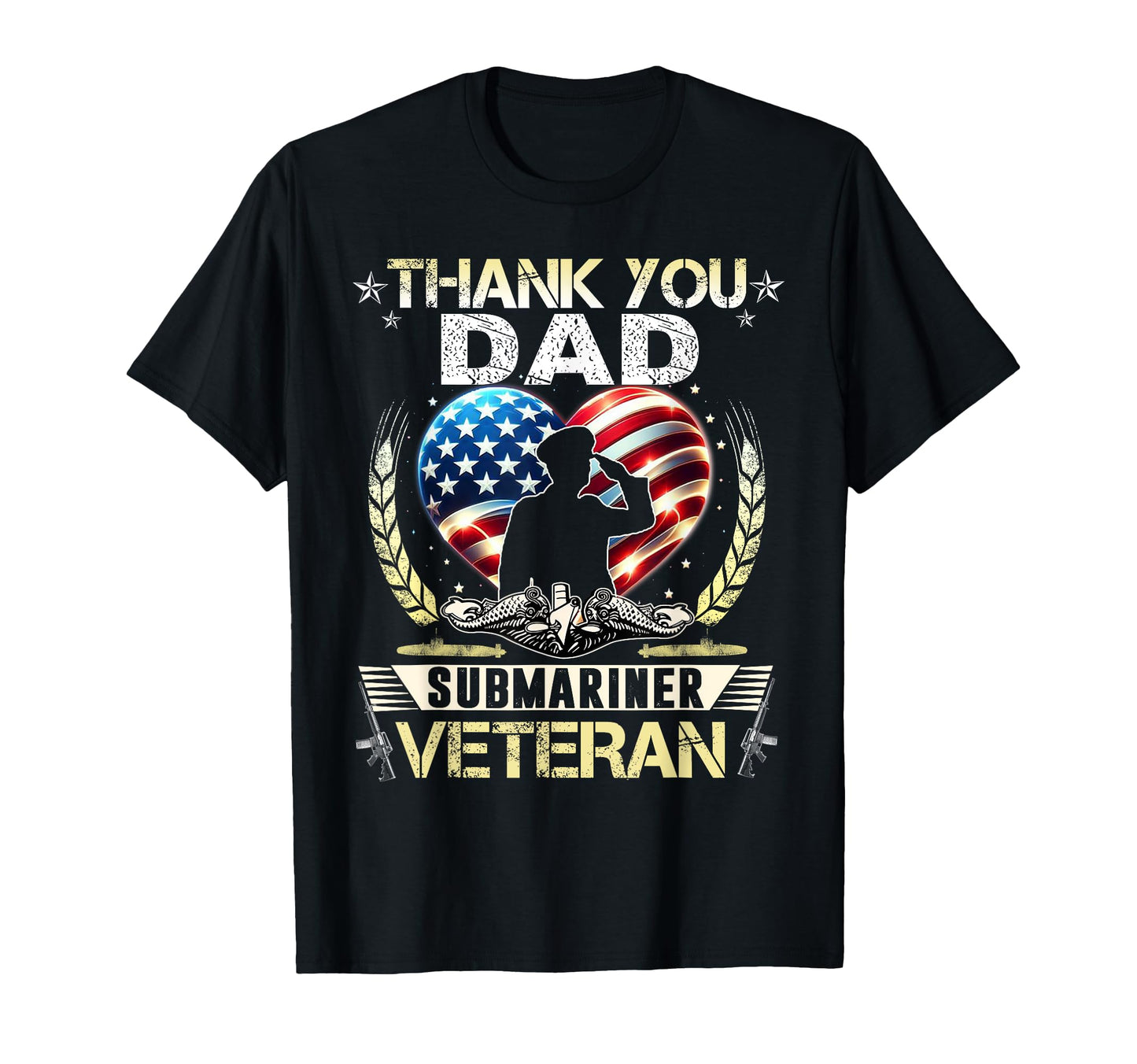 Thank You Dad Submariner Veteran T-Shirt - Fun Novelty Design for Adults - T-Shirt, Sweatshirt, Hoodie