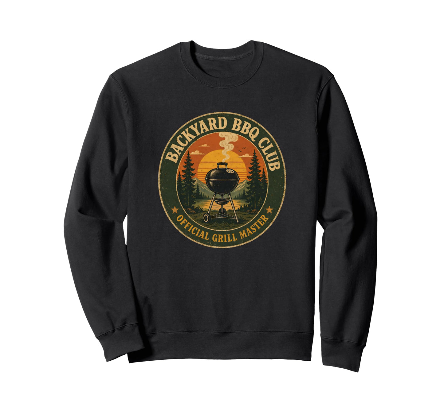 Backyard Bbq Club Grill Master Sweatshirt - Casual Everyday Wear Men Women - T-Shirt, Sweatshirt, Hoodie