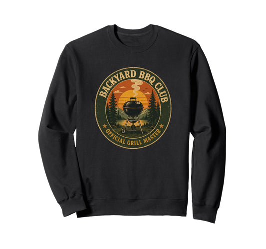 Backyard Bbq Club Grill Master Sweatshirt - Casual Everyday Wear Men Women - T-Shirt, Sweatshirt, Hoodie