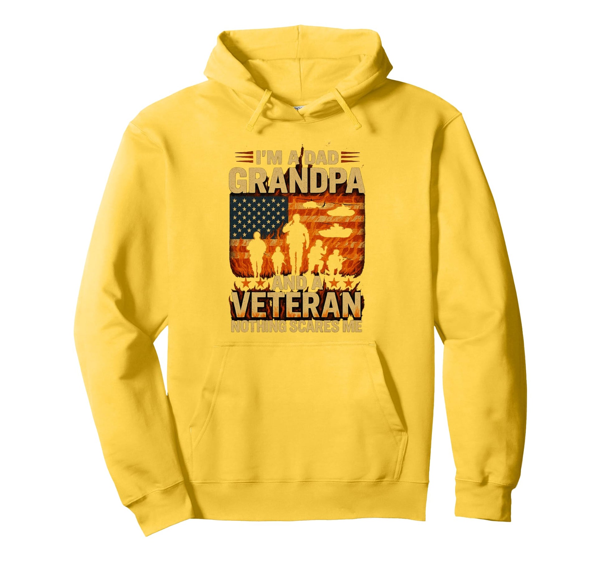 Im Dad Gramdpa Veteran Papa Fathers Day Hoodie - Graphic Print Men Women - T-Shirt, Sweatshirt, Hoodie