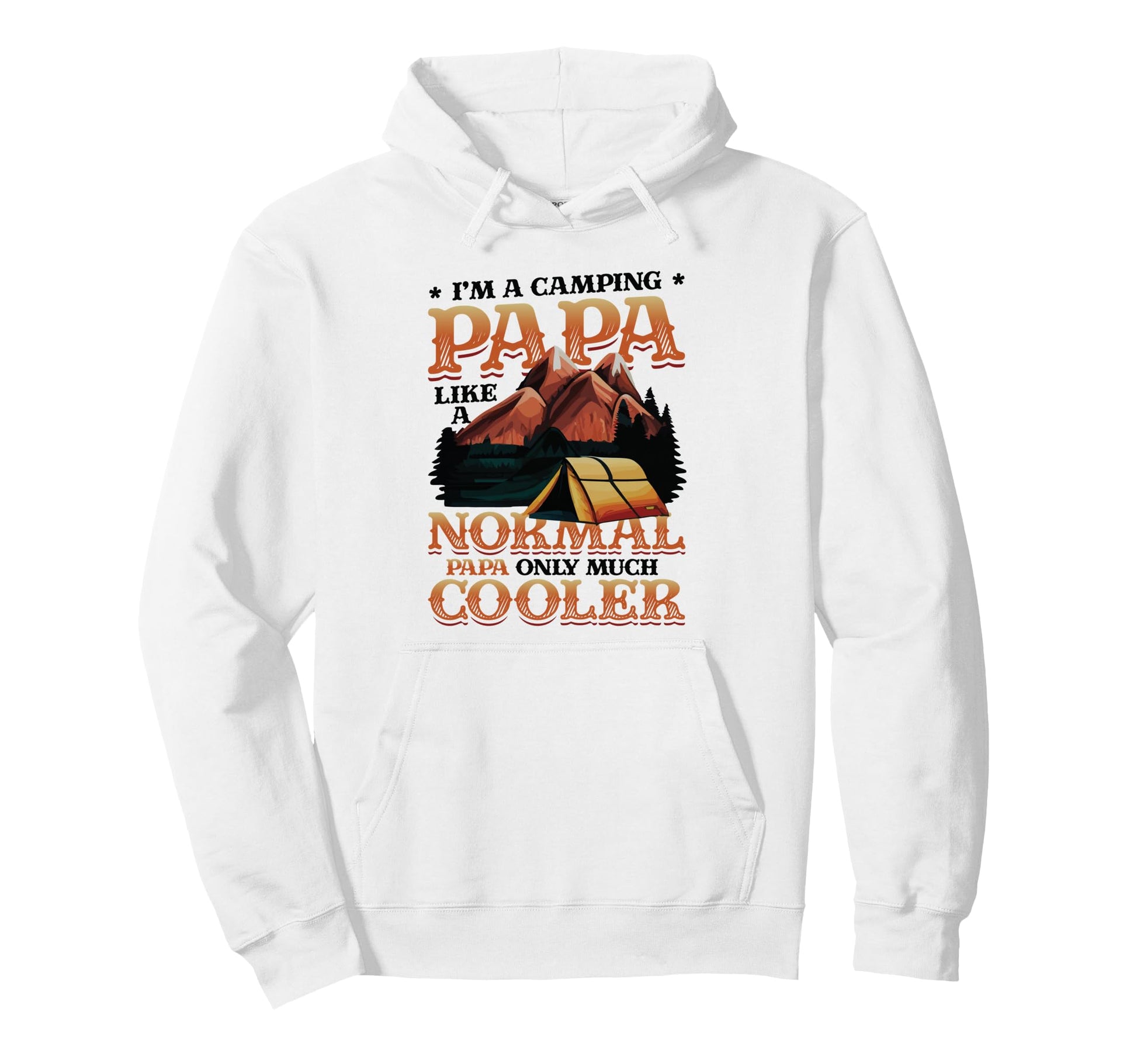 Camping Papa Campfire Dads Camping Hoodie - Graphic Print Unisex - T-Shirt, Sweatshirt, Hoodie