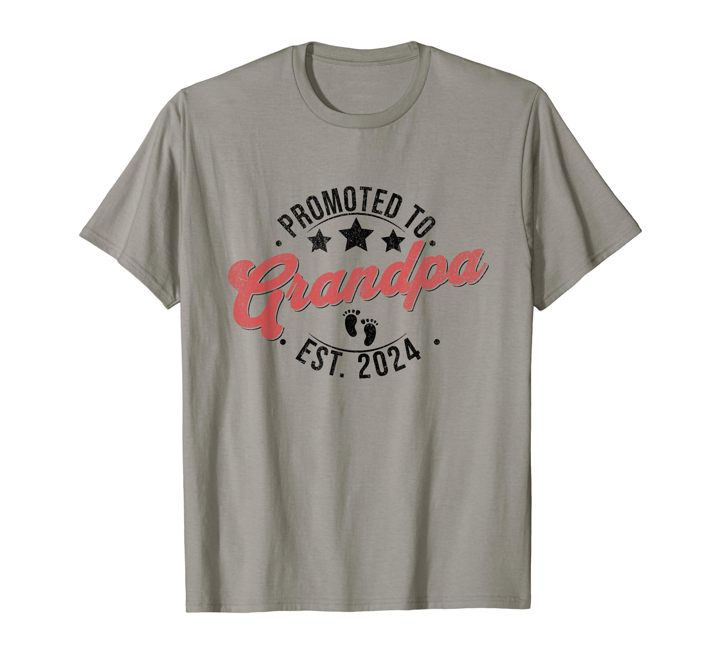 Promoted To Grandpa Est 2024 T-Shirt - Novelty Apparel Men Women - T-Shirt, Sweatshirt, Hoodie
